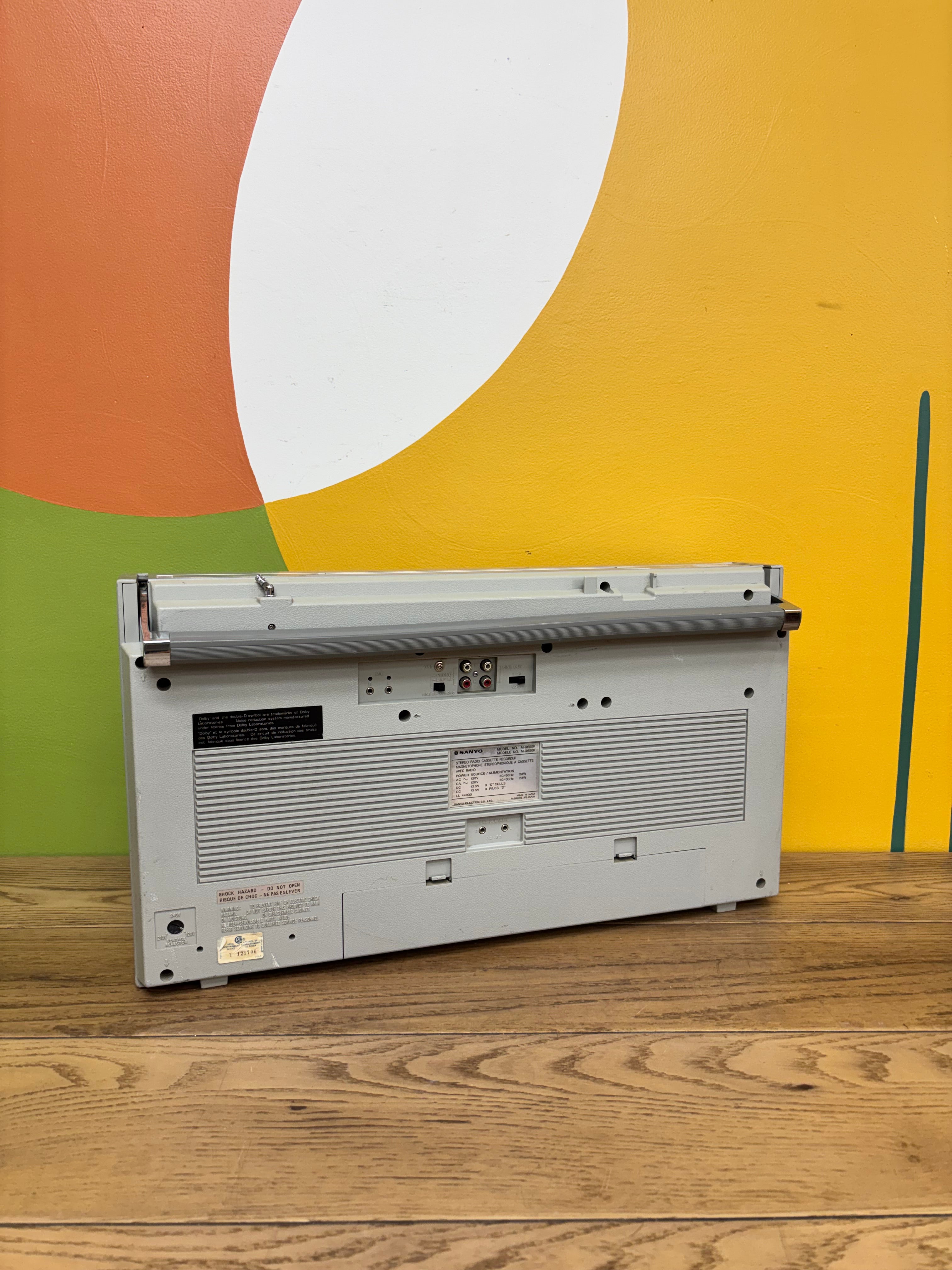 Sanyo M-X650 Radio Cassette Recorder Boombox