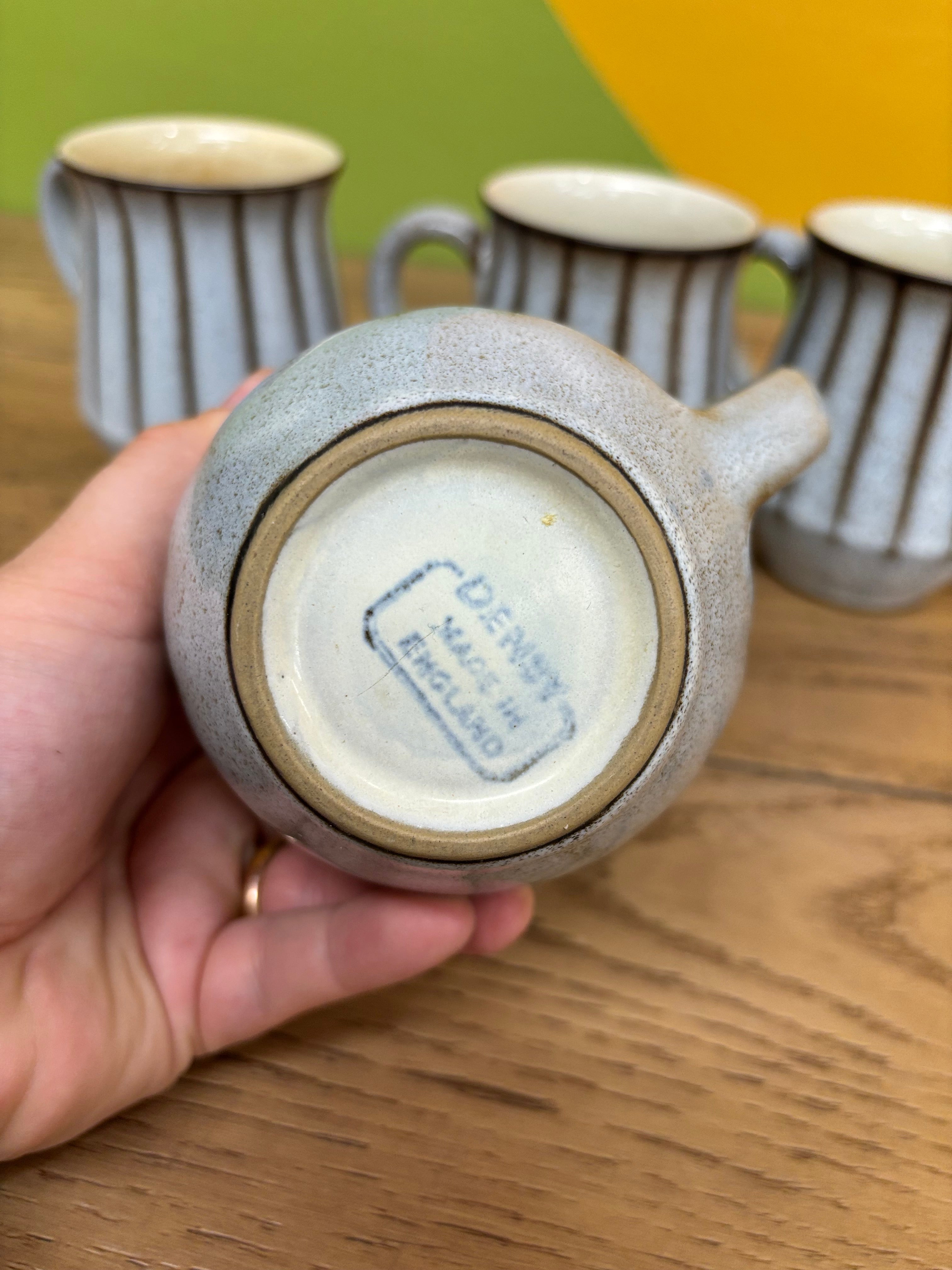 (4) Denby Studio Mugs