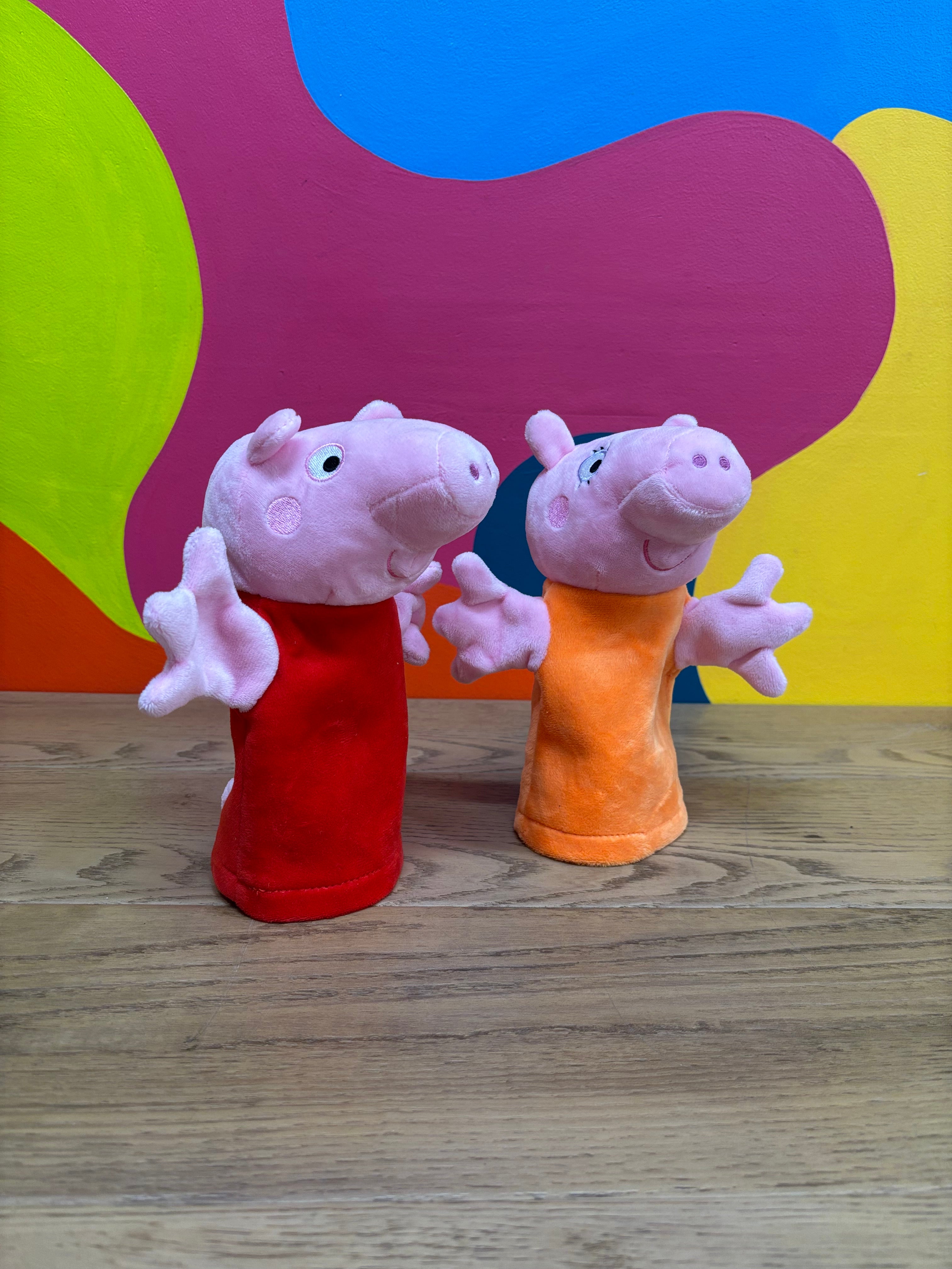 Peppa Pig & Mommy Pig Hand Puppet's