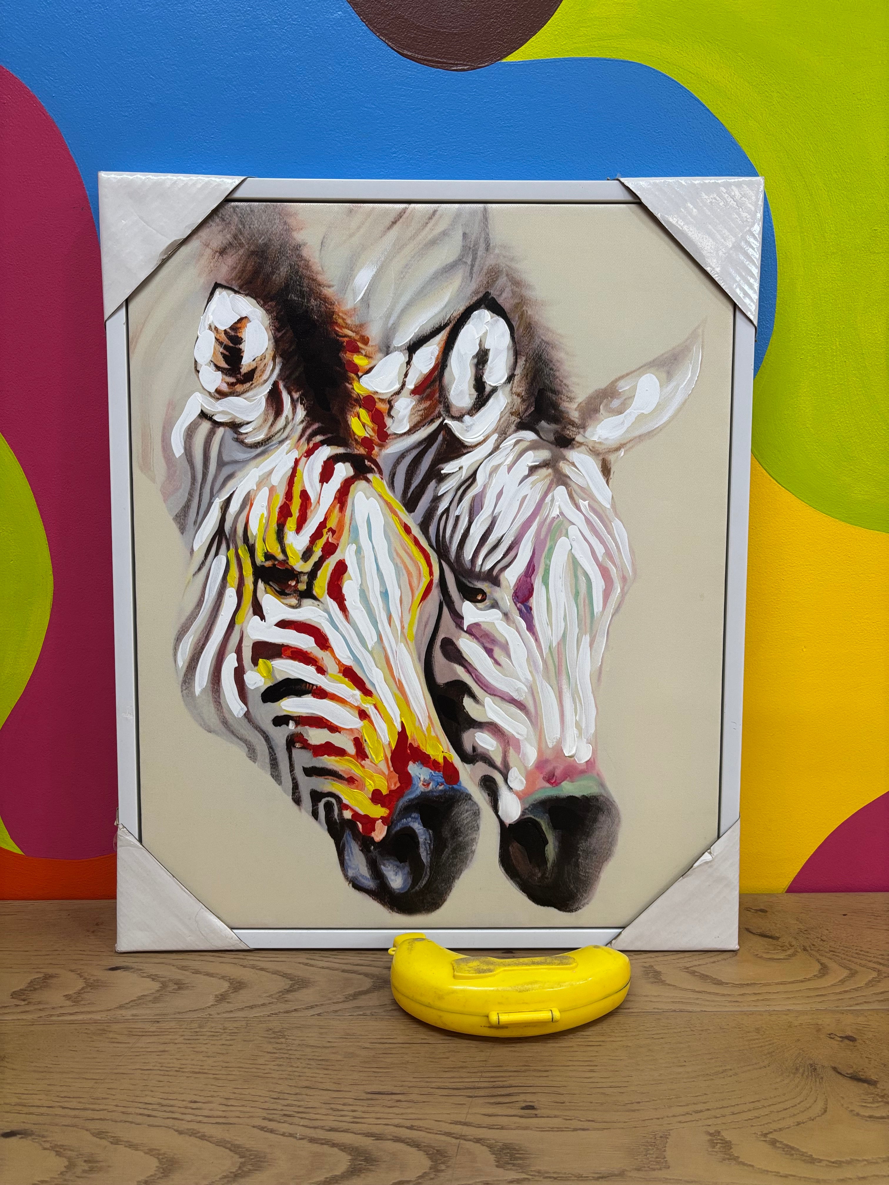 Abstract Zebra Painting