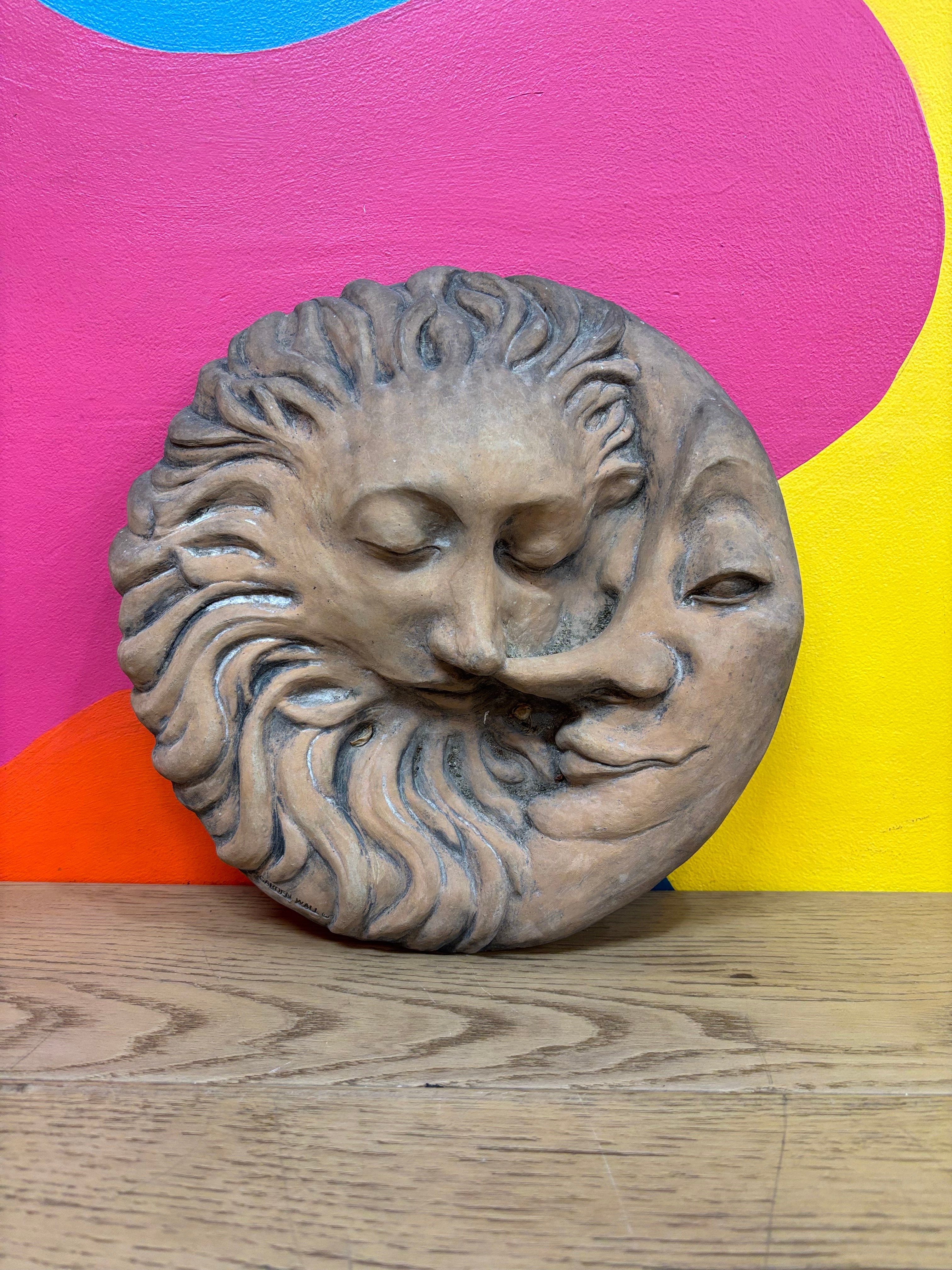 Wall Hanging Sun & Moon Plaque