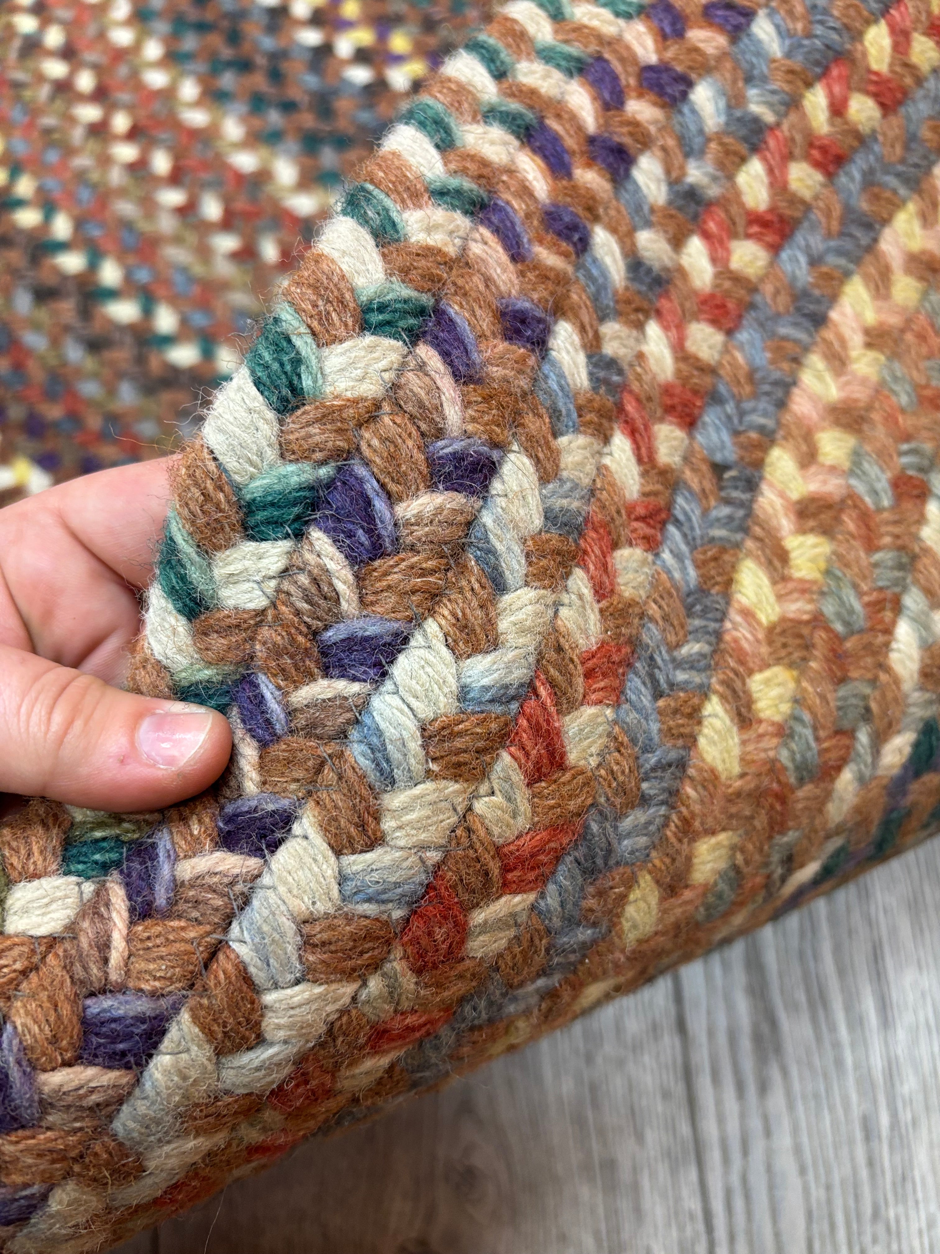 Woven Oval Area Rug #1