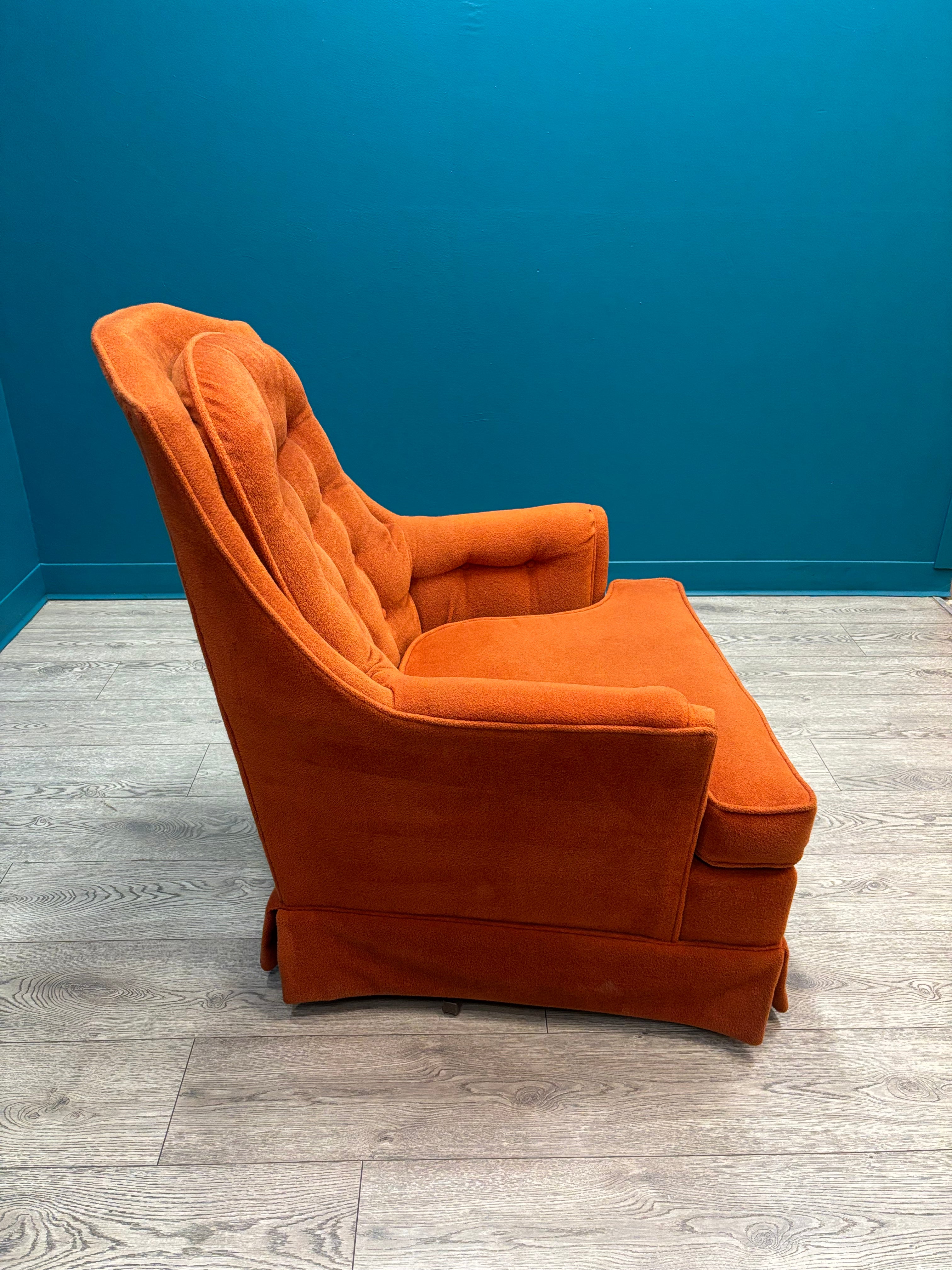 Orange Swivel Chair
