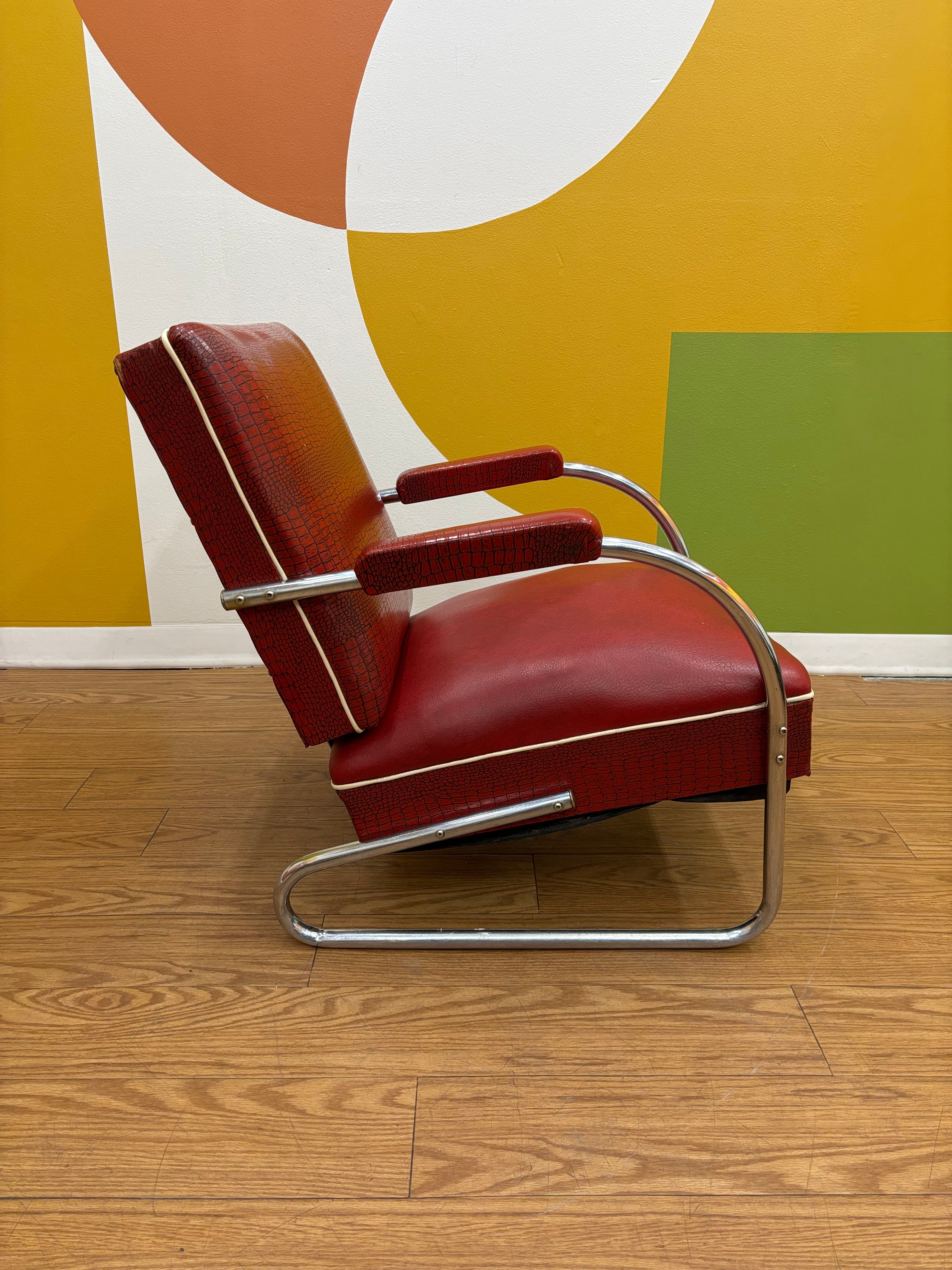 Red Lounger Chair