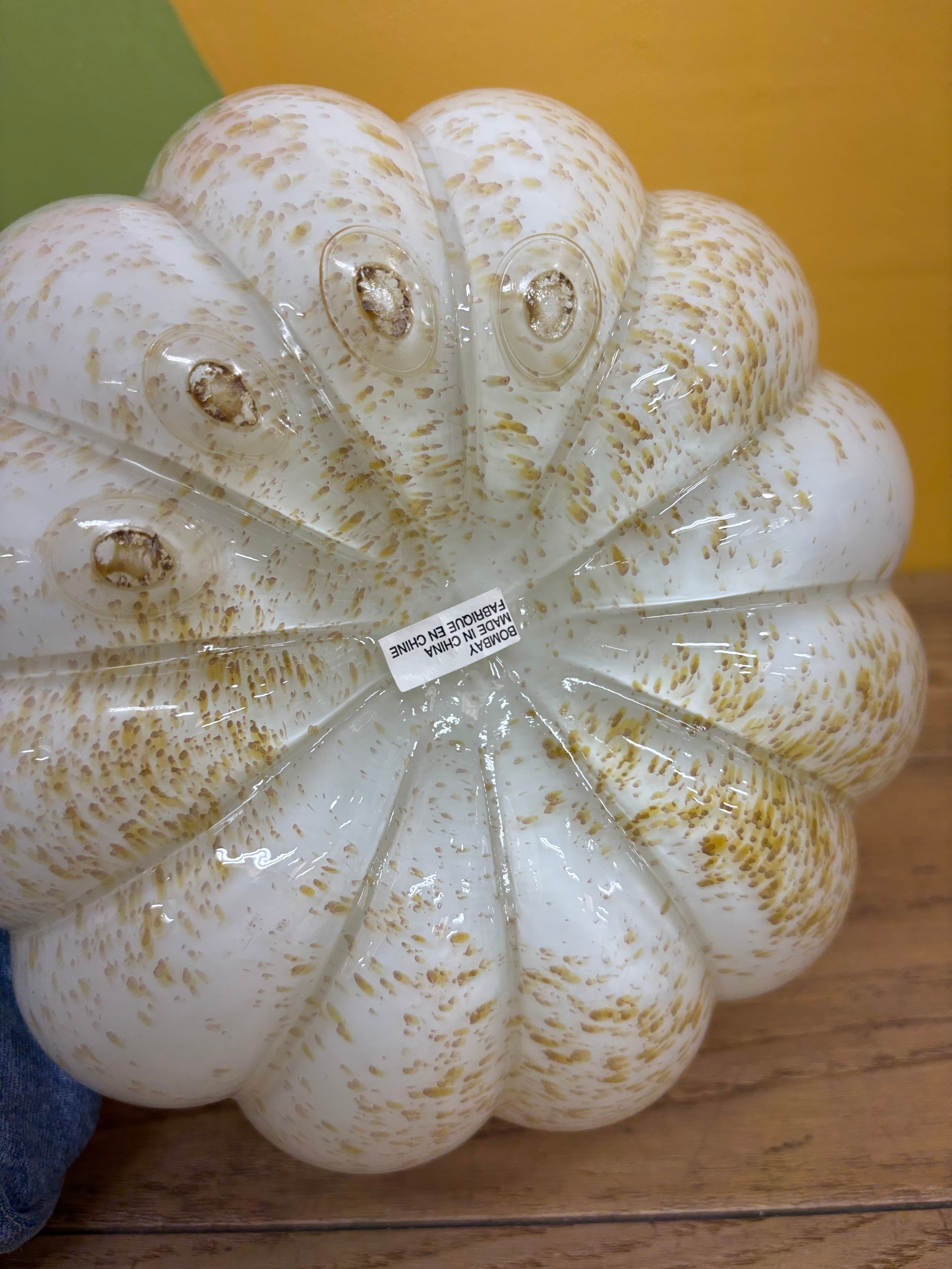White Glass Pumpkin