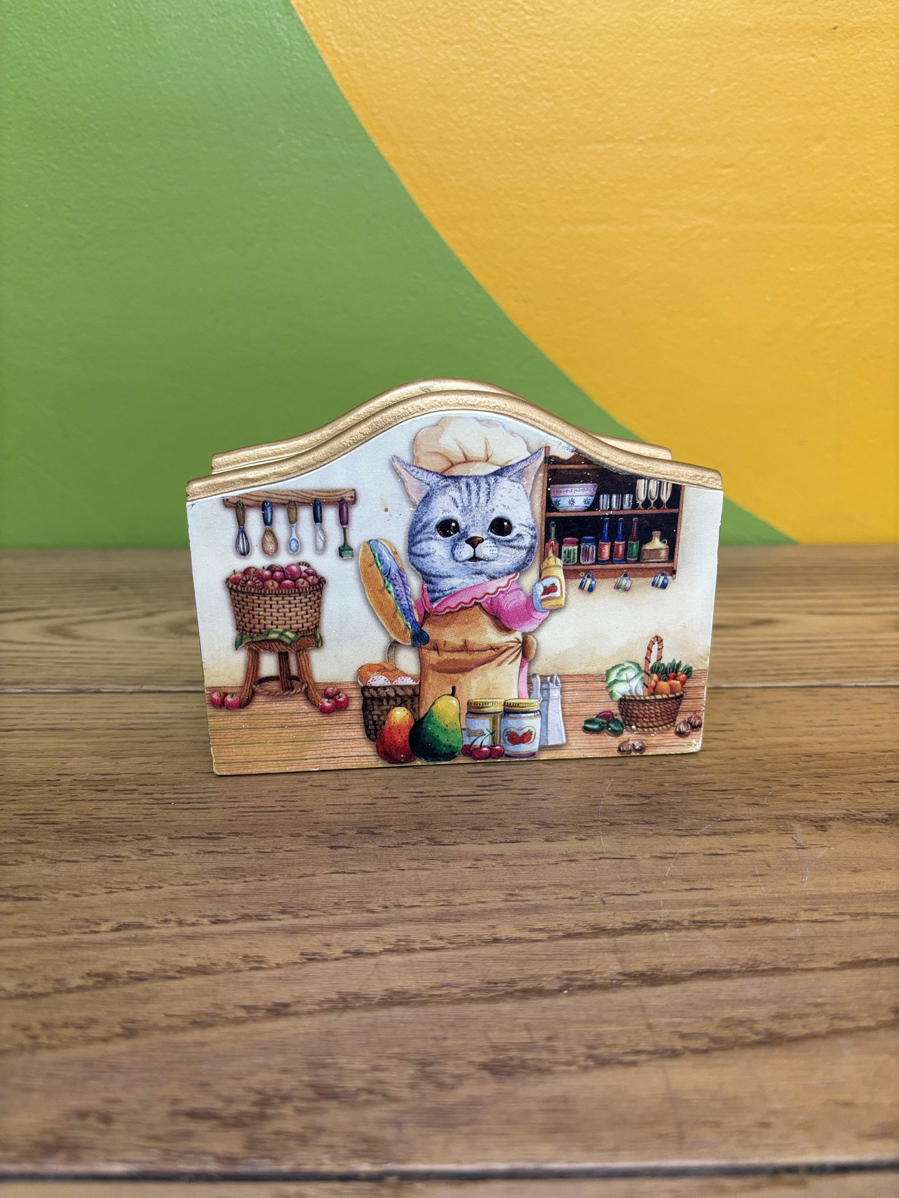 Chef Cat Napkin Holder