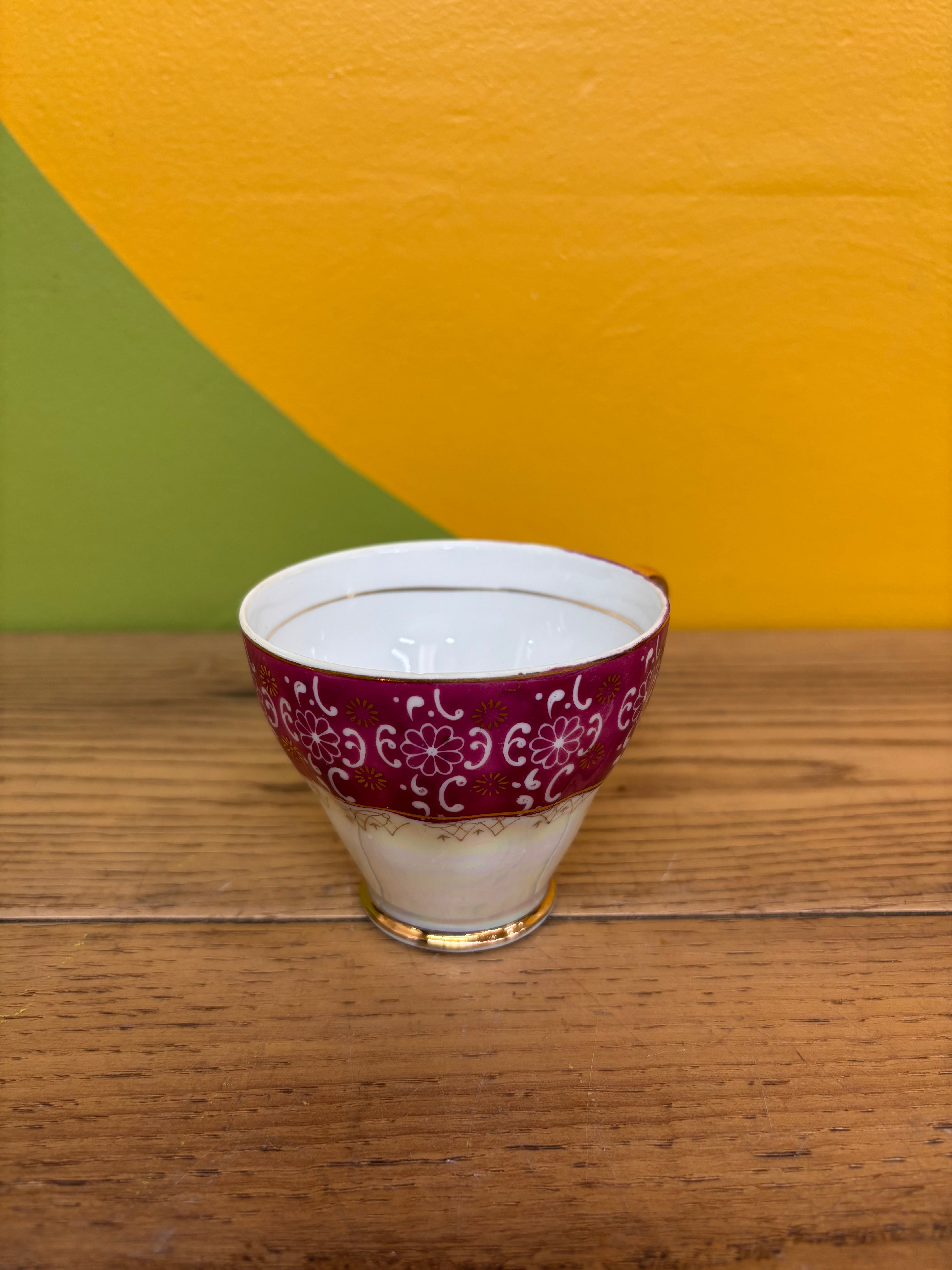 Set of 3 Teacups and Saucers