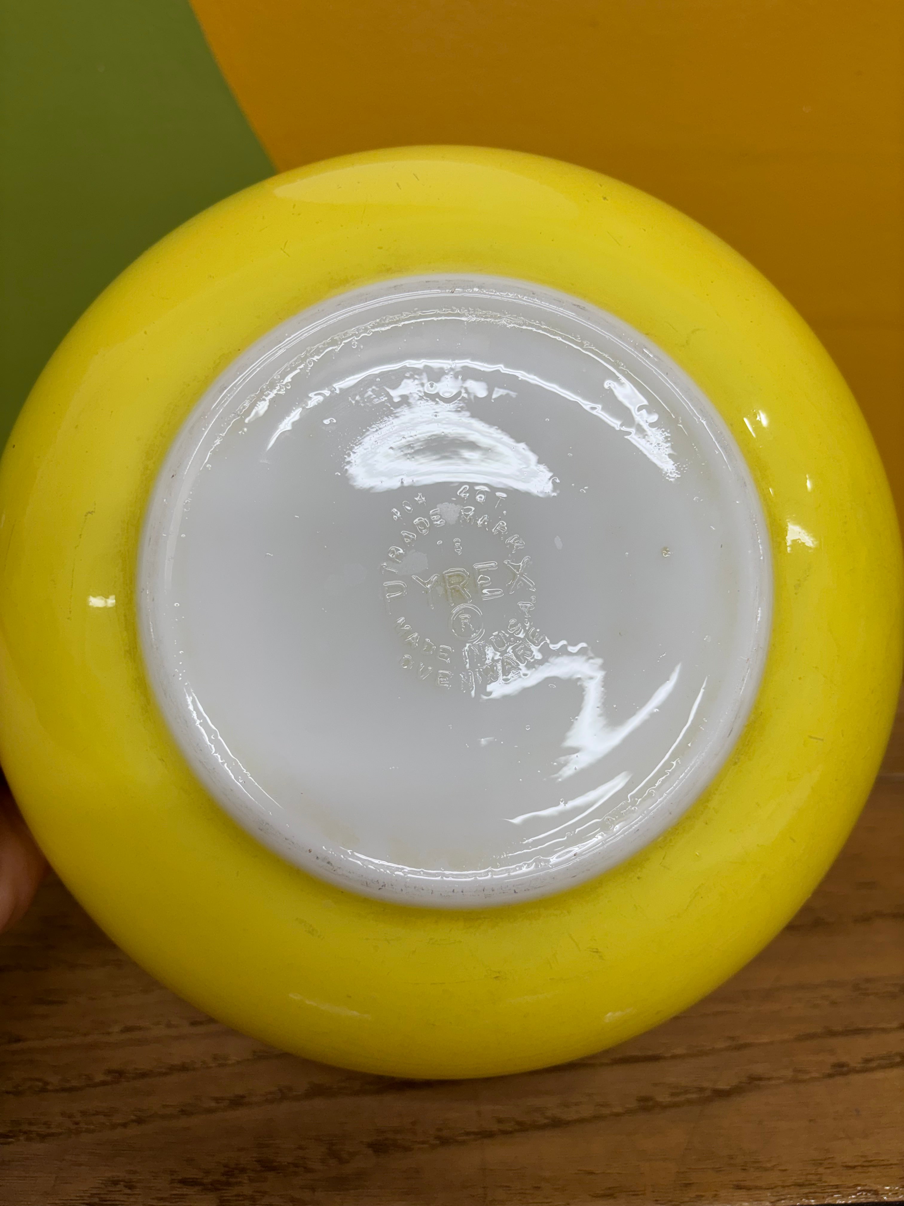 Yellow Pyrex Mixing Bowl