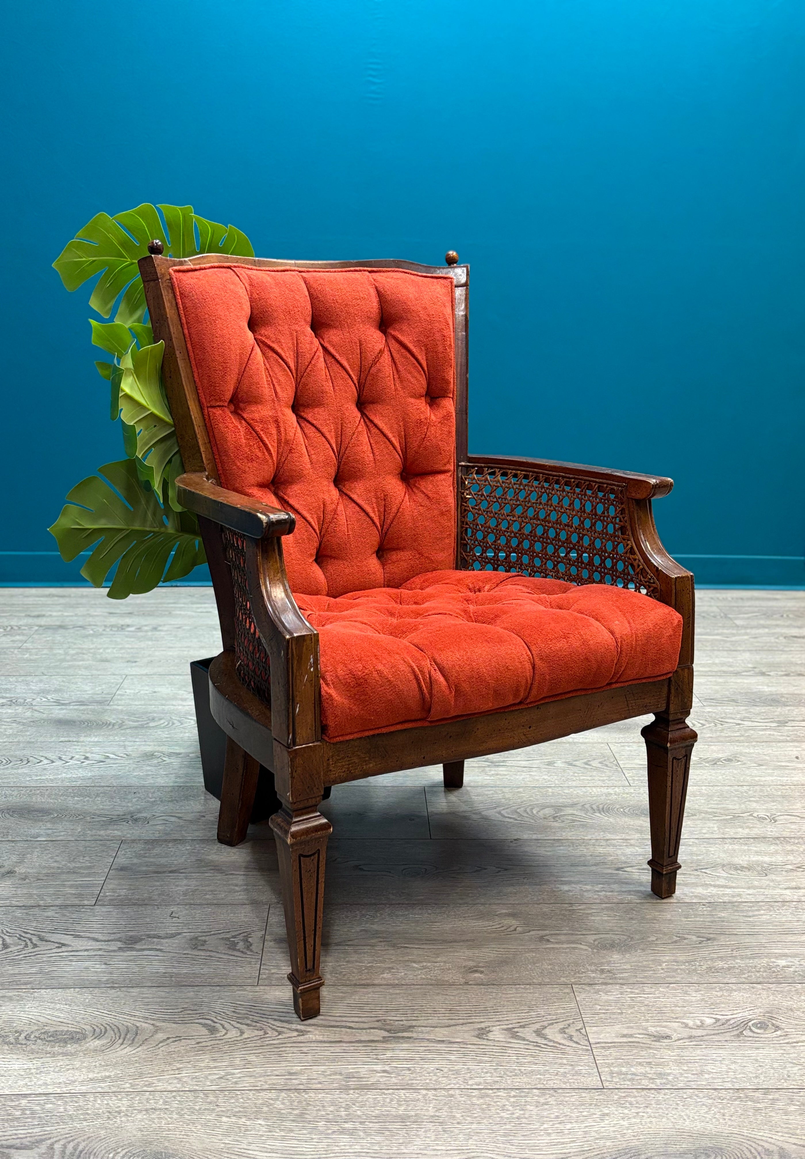 Red Tufted Armchair (4 available)