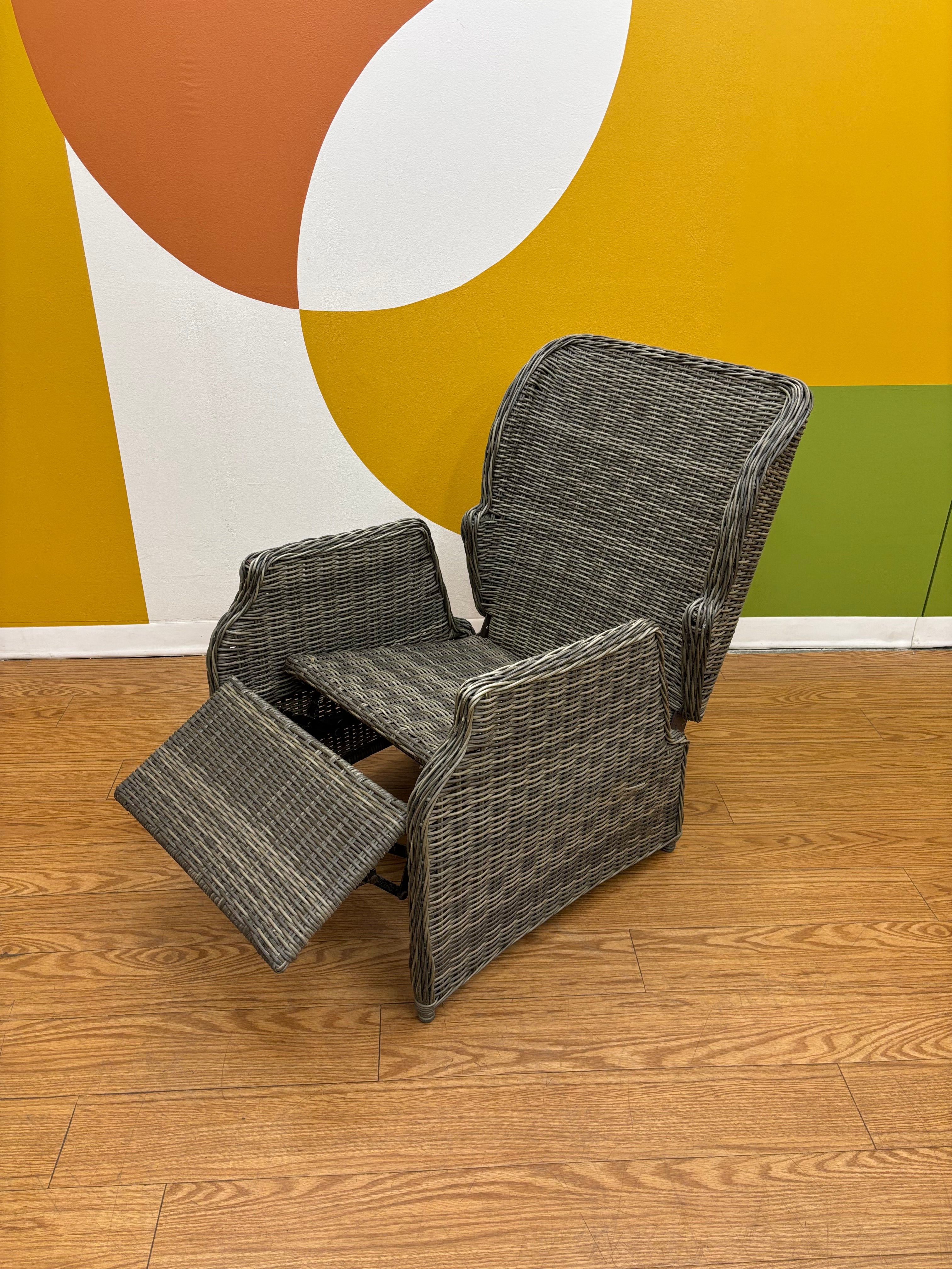 Hampton Bay All-Weather Wicker Reclining Lounge Chair (2 available)