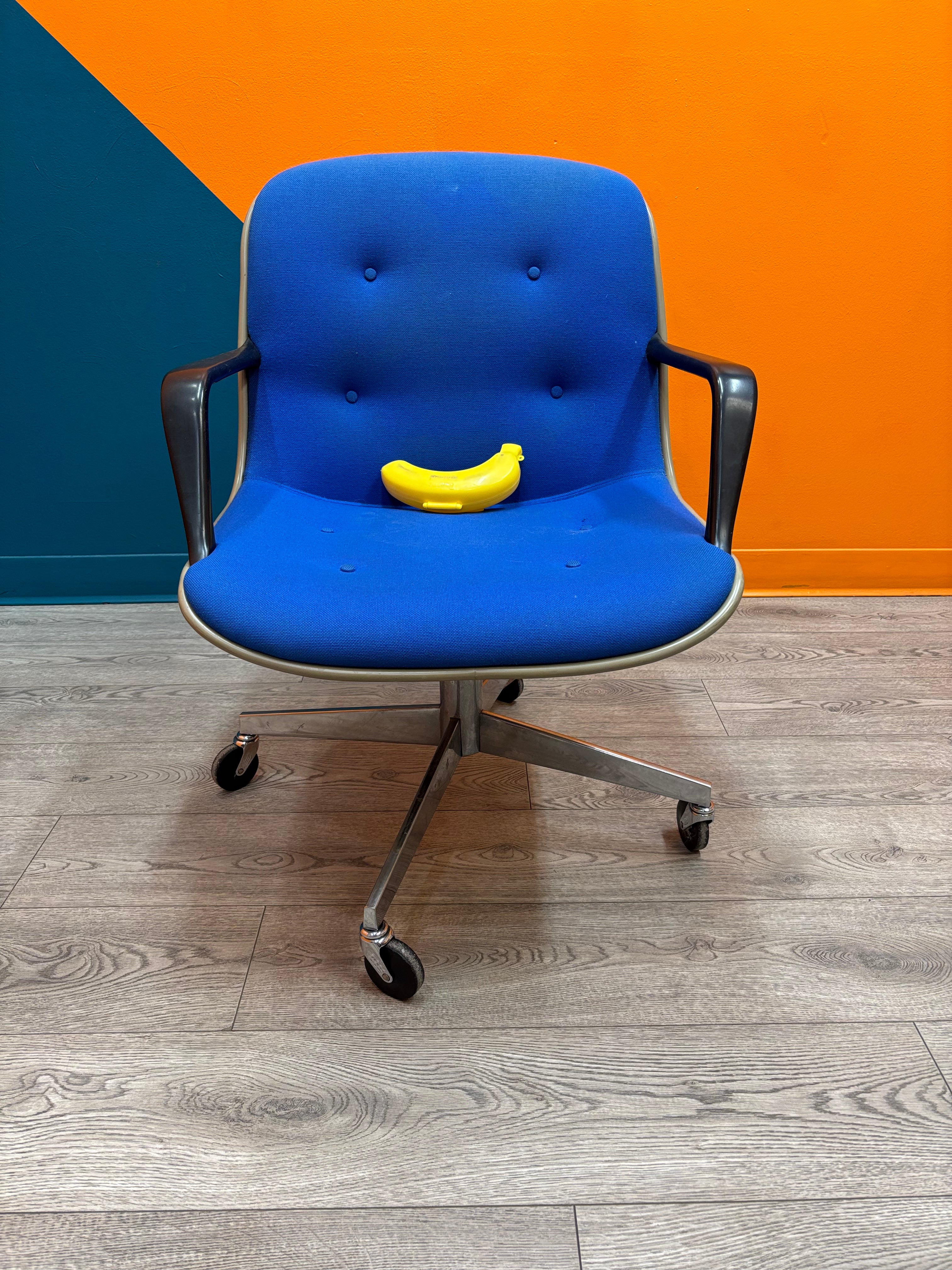 Blue Steelcase 451 Rolling Chair