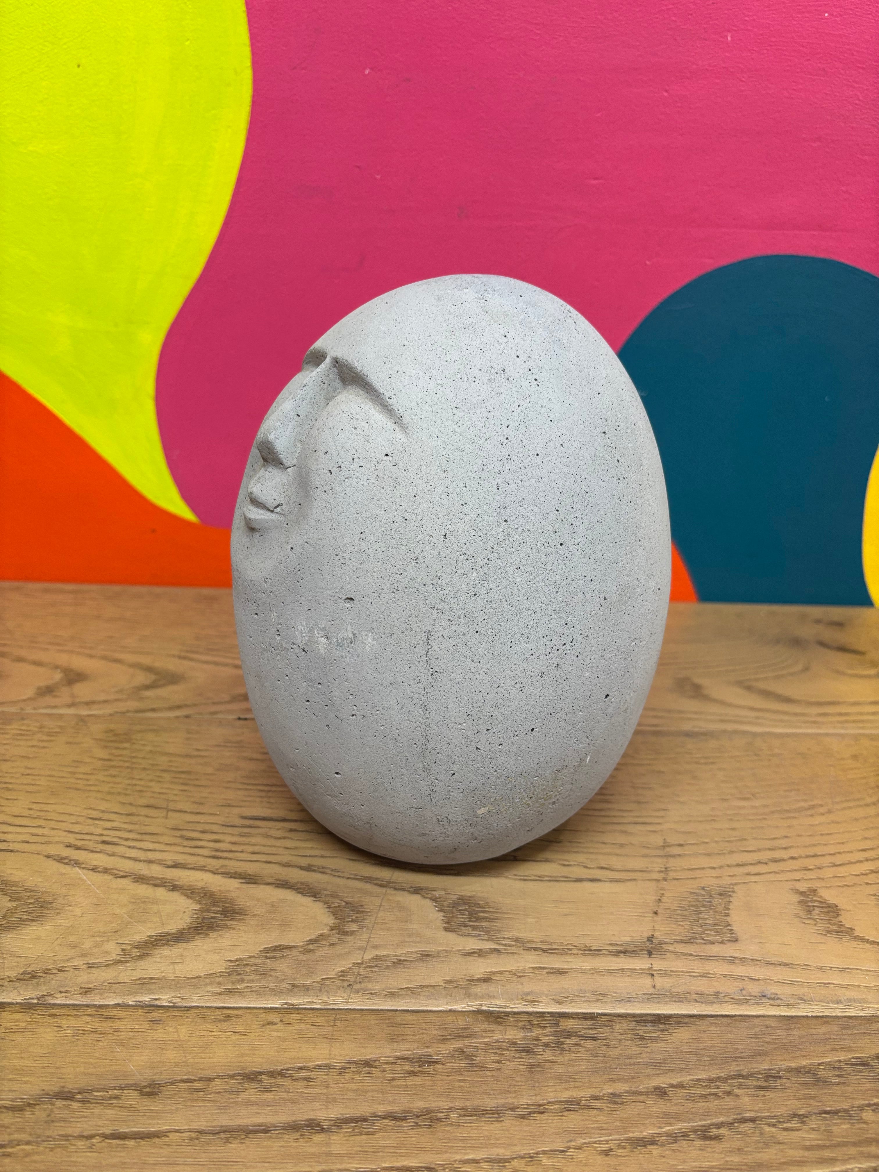 Egg Shaped Stone Sculpture