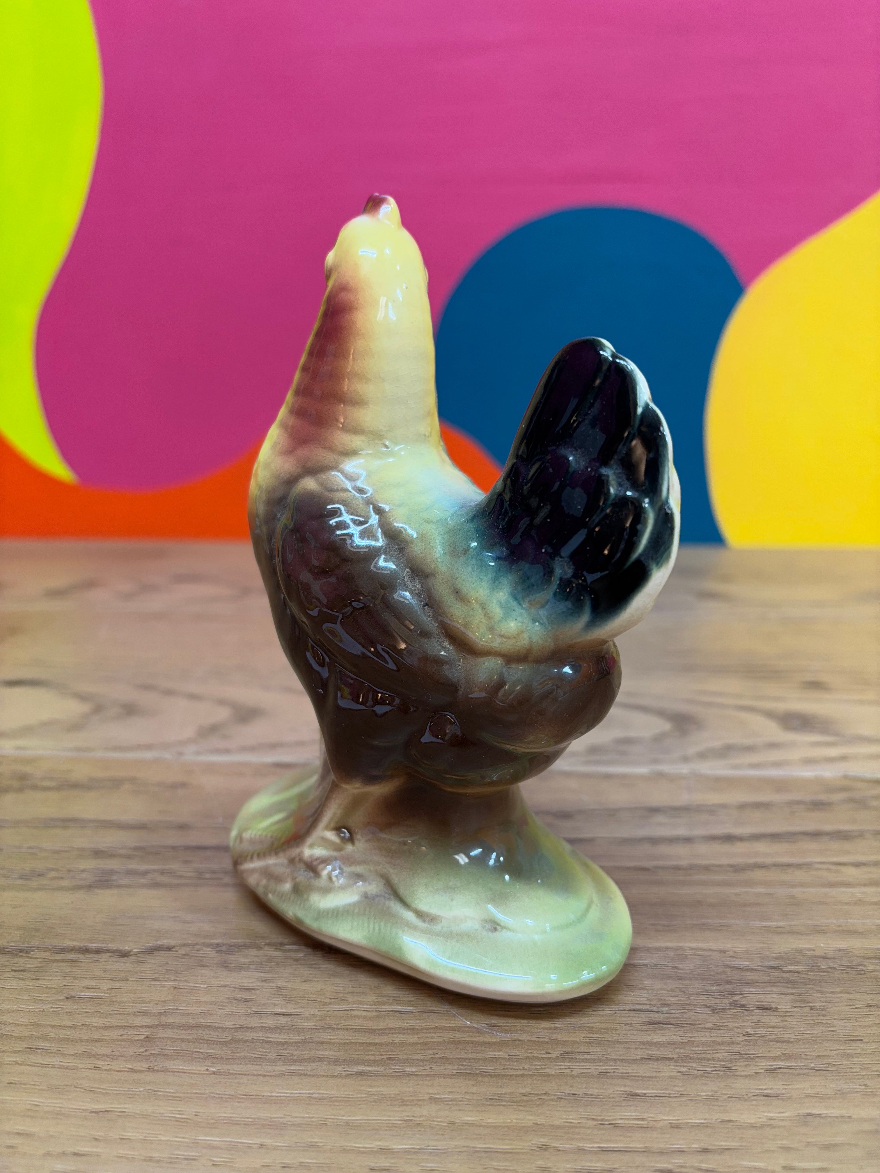 Ceramic Hen Figurine