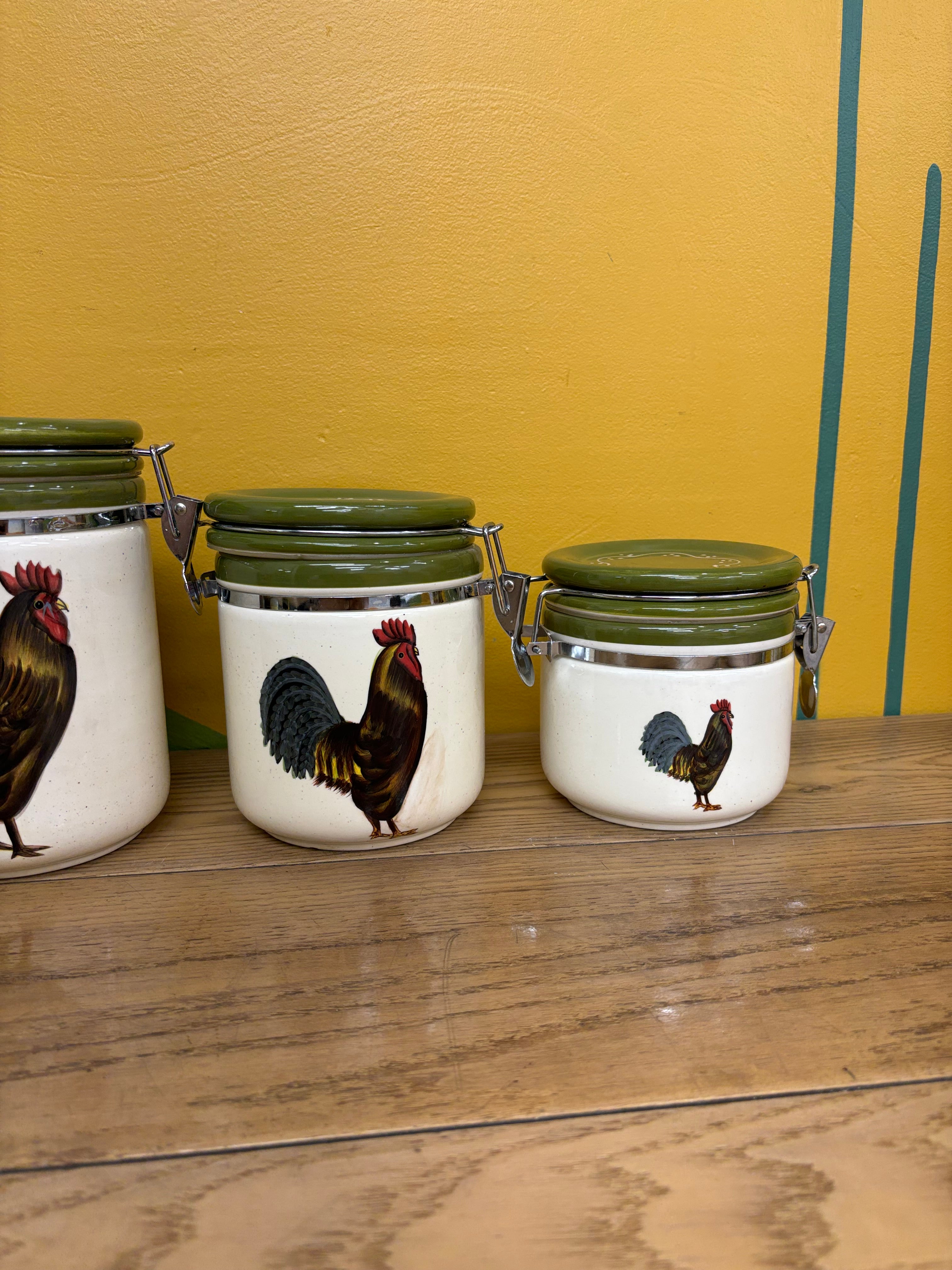 Rooster Canister Set