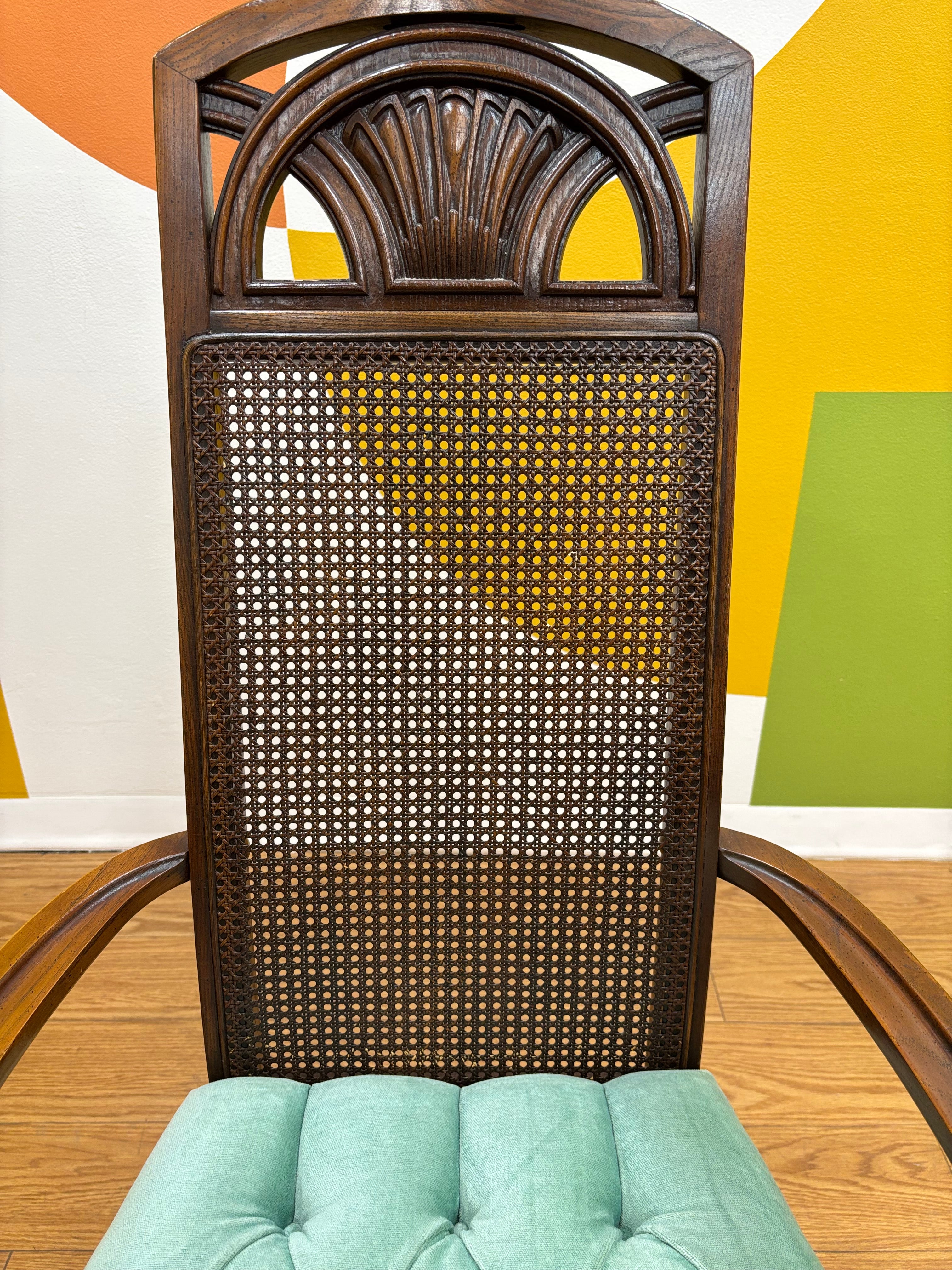 Woven Cane Dining Chair