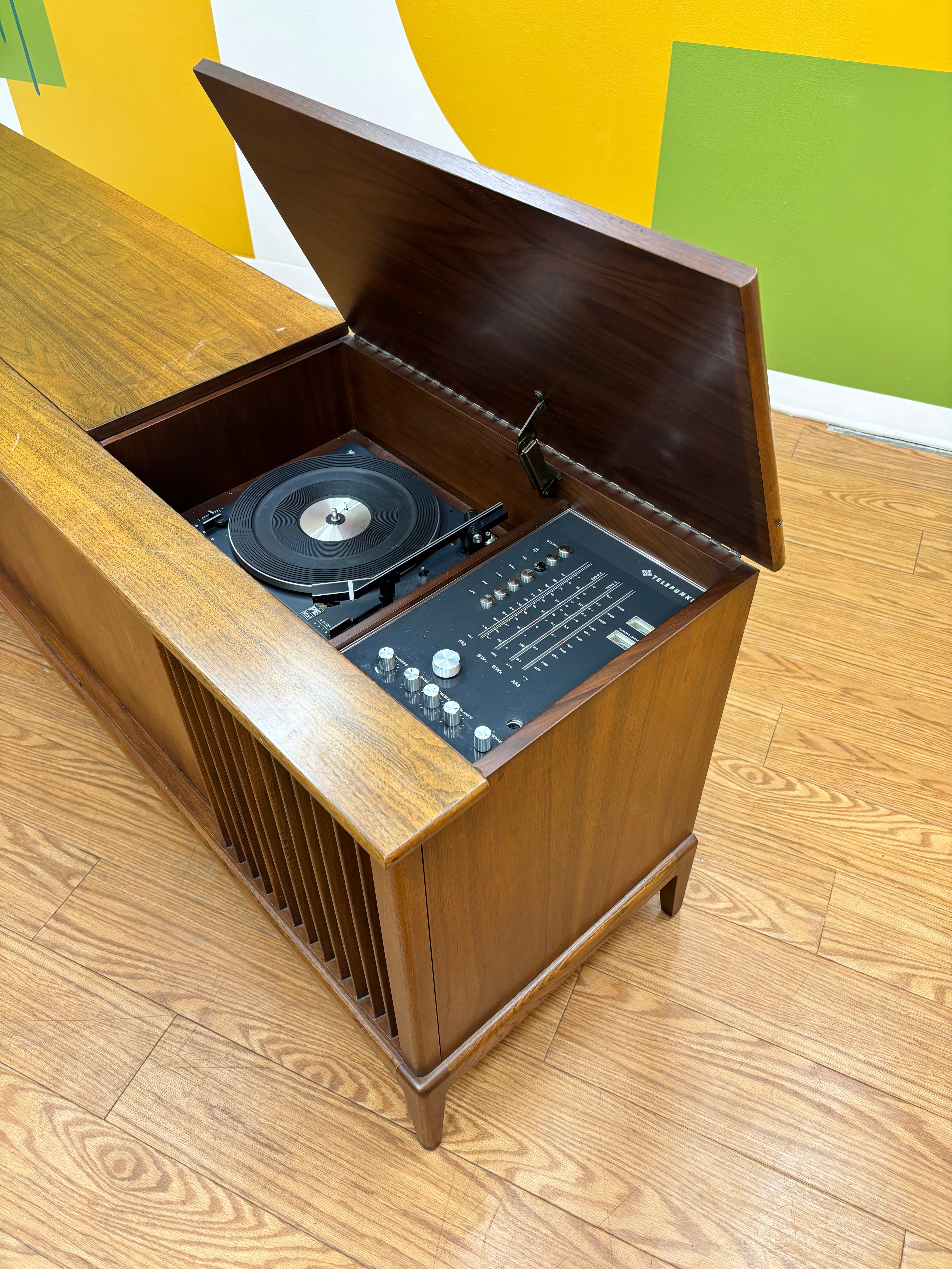 Telefunken Stereo Console Cabinet with Record Player