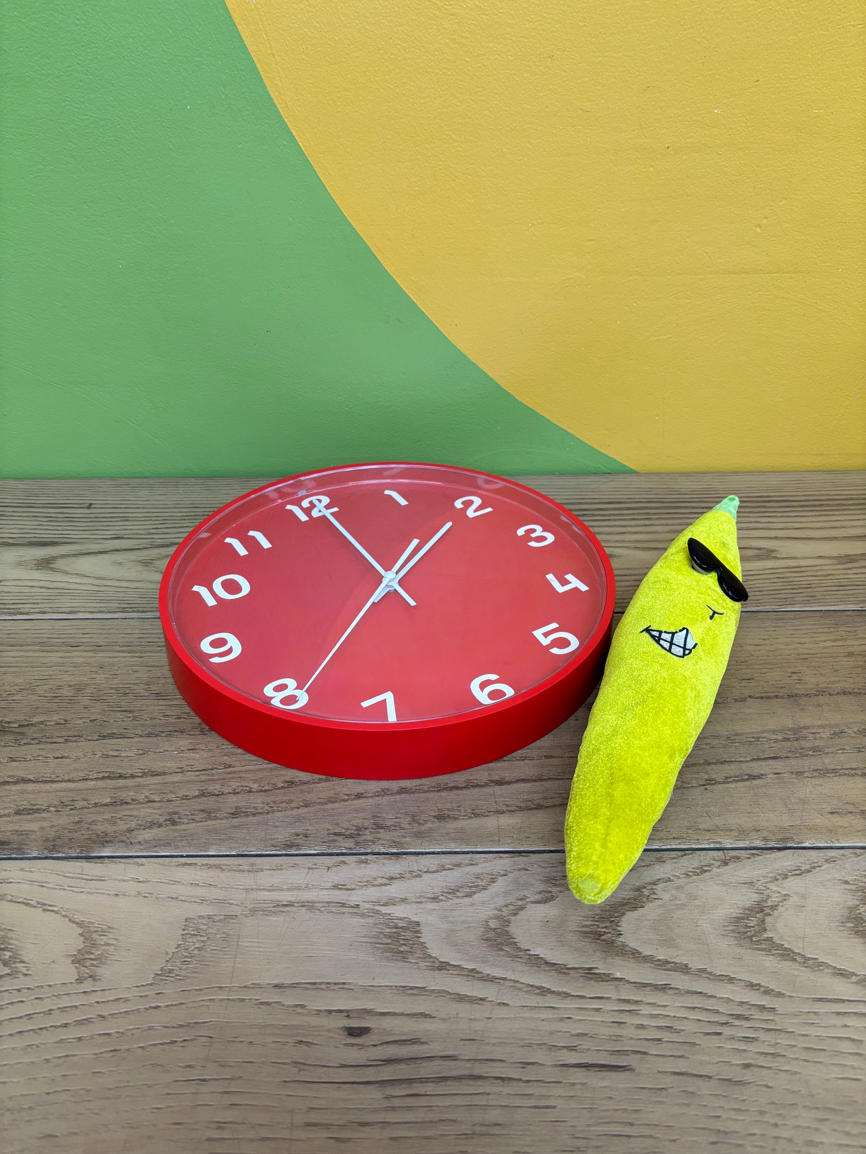 Red Wall Clock - IKEA