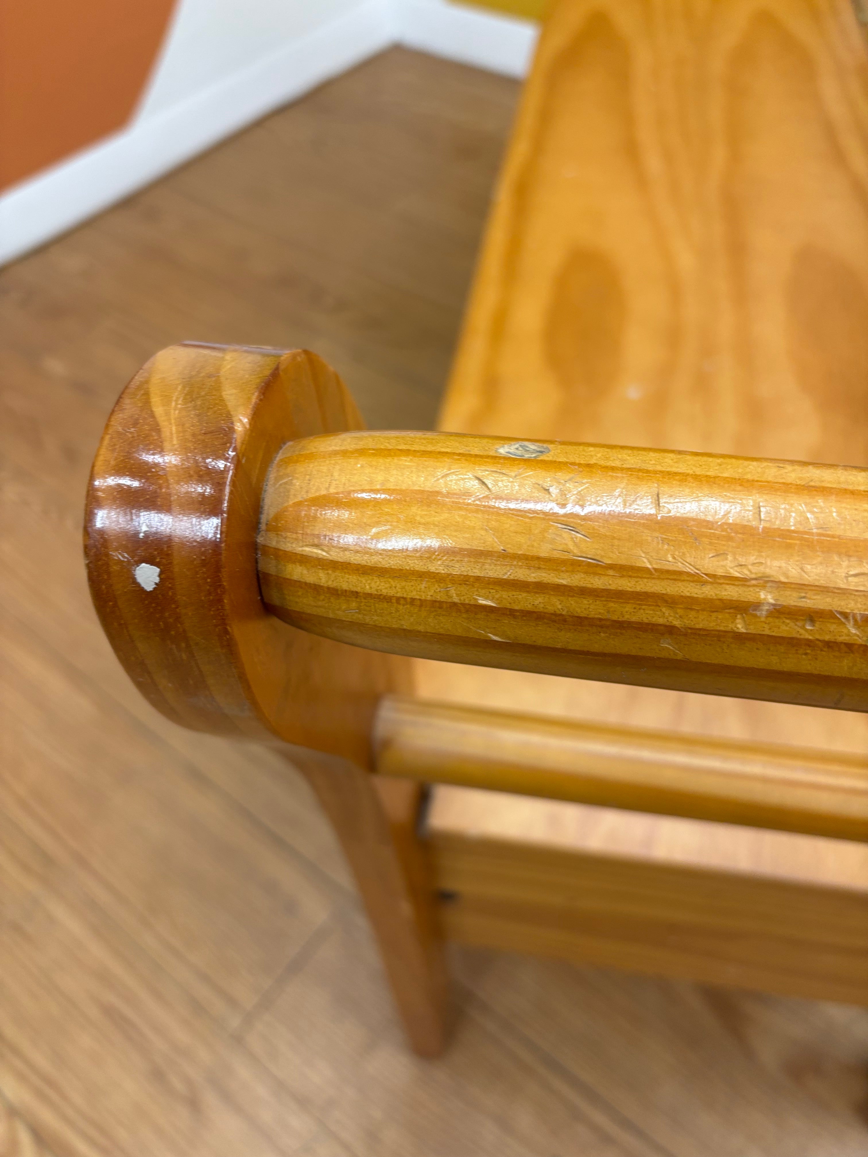 Wood Storage Bench