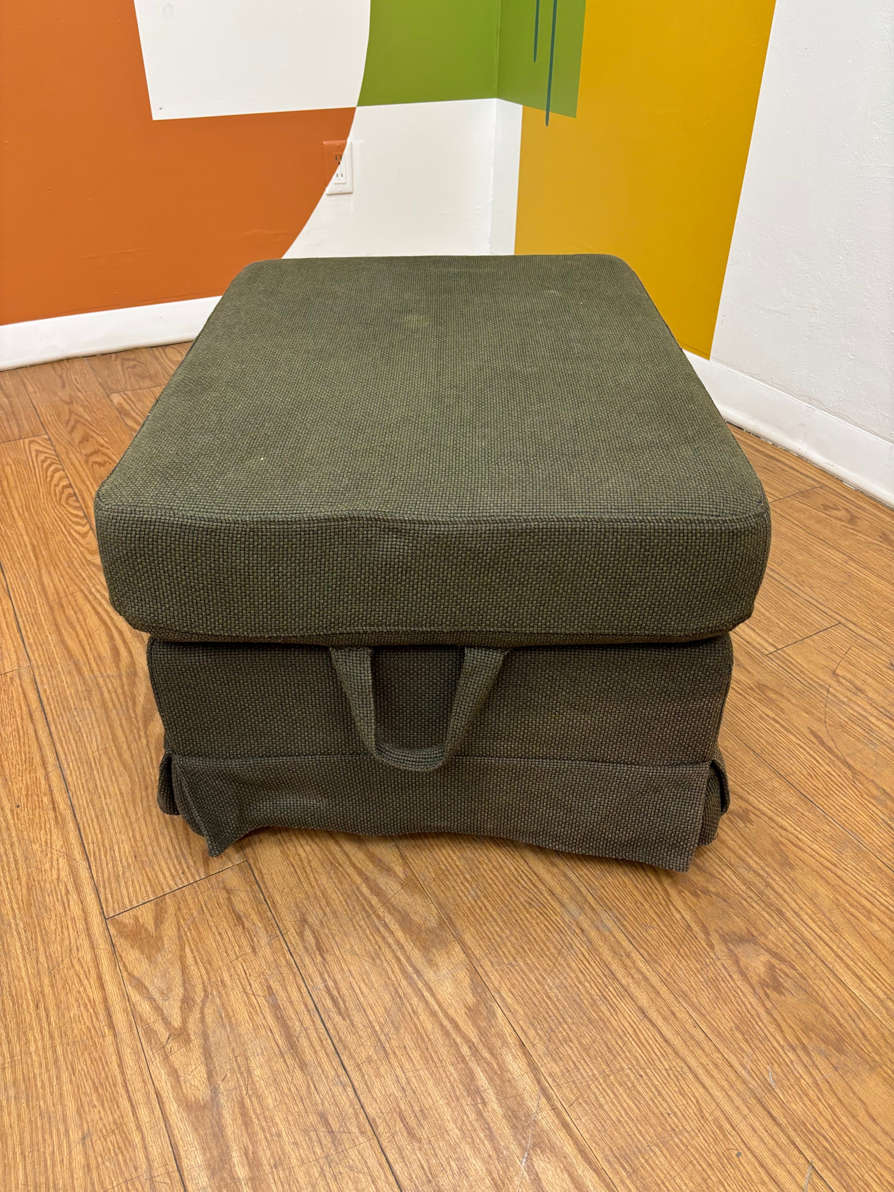 Green Storage Ottoman