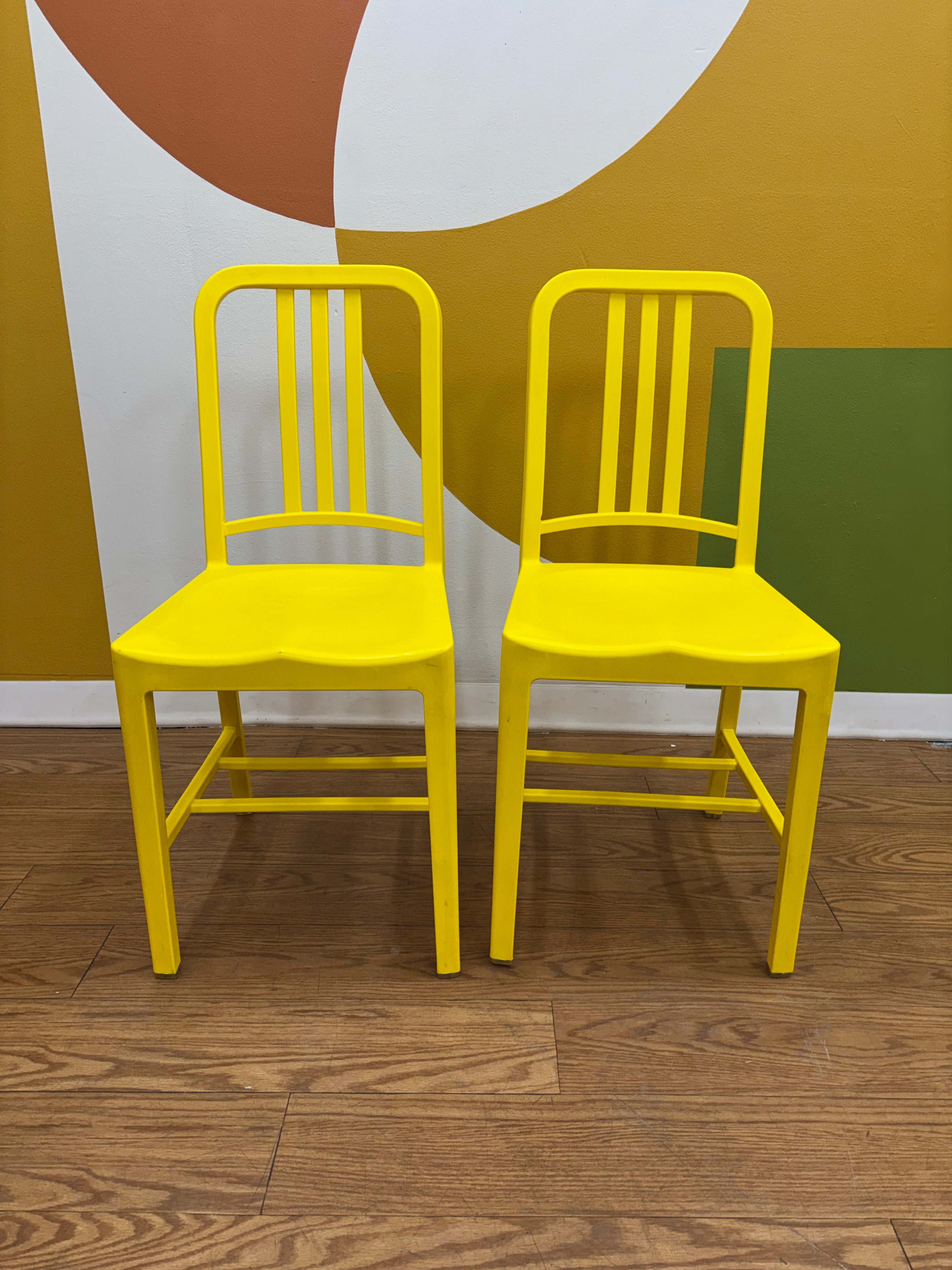 (2) Yellow Chairs