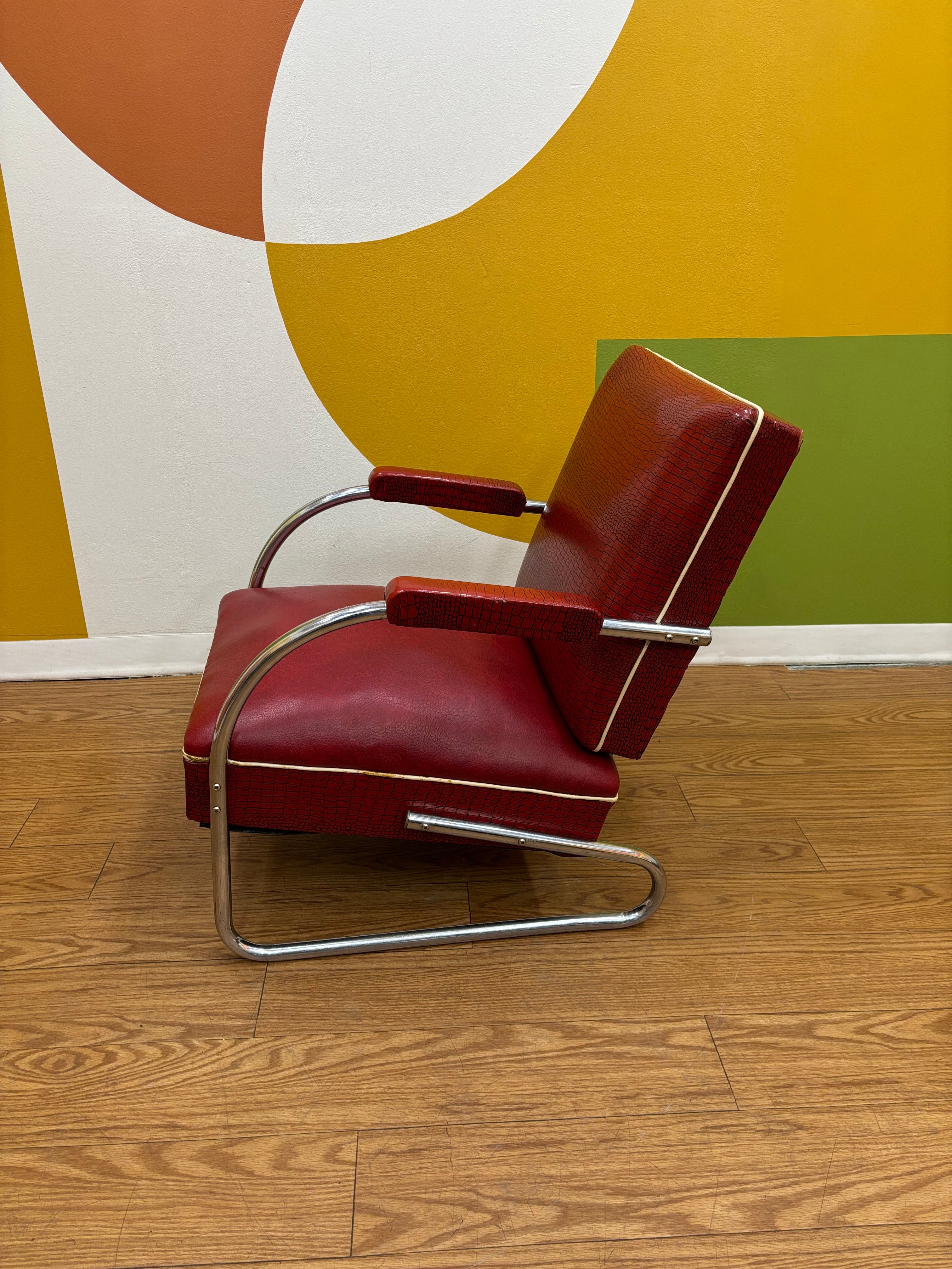 Red Lounger Chair
