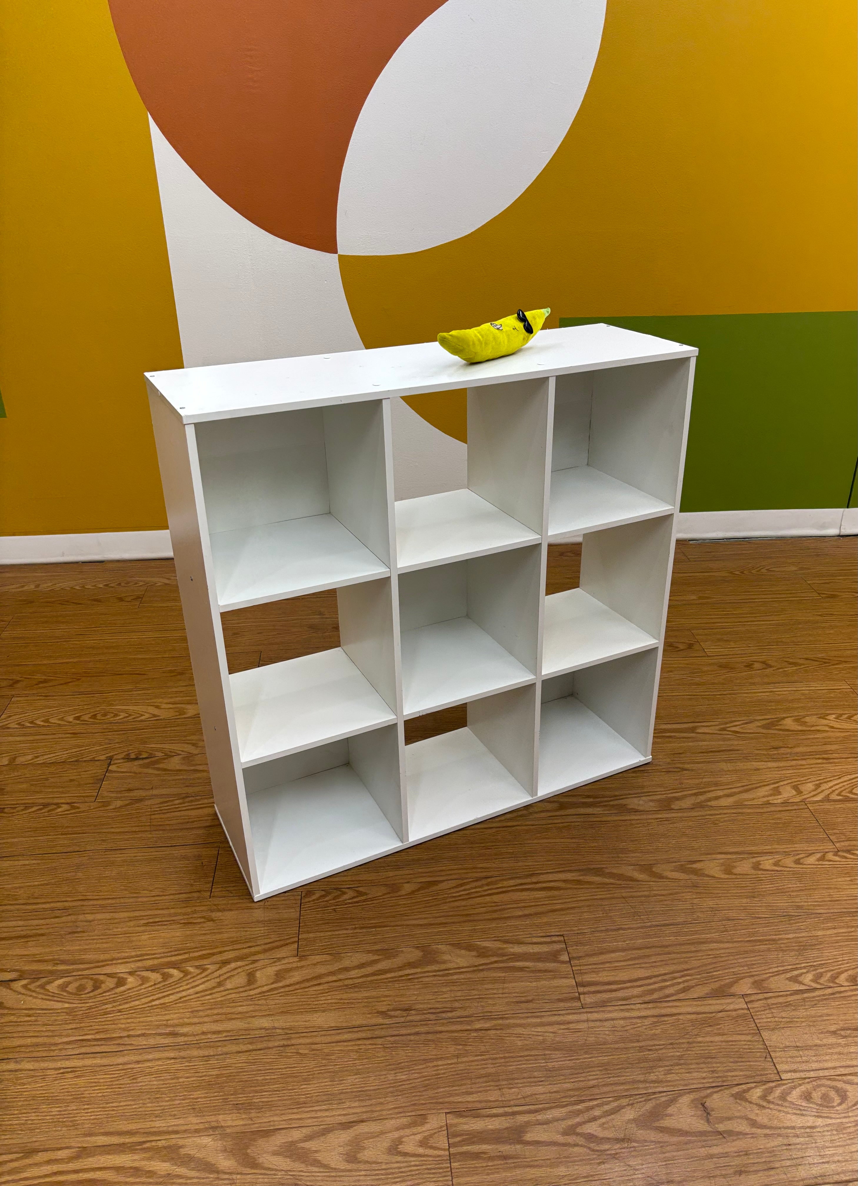 9 Cube White Shelf