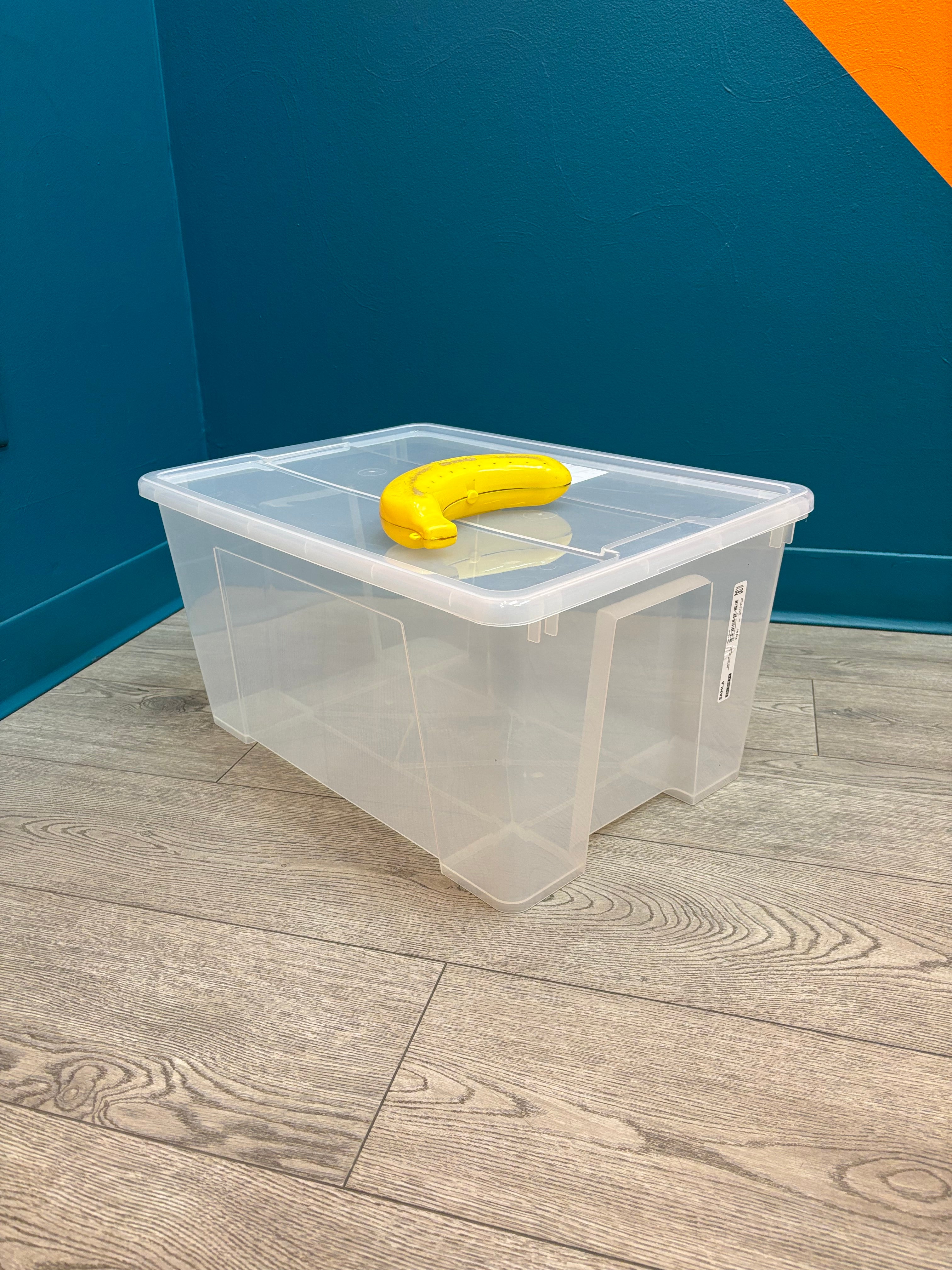 Clear Ikea Storage Bin (SAMLA)