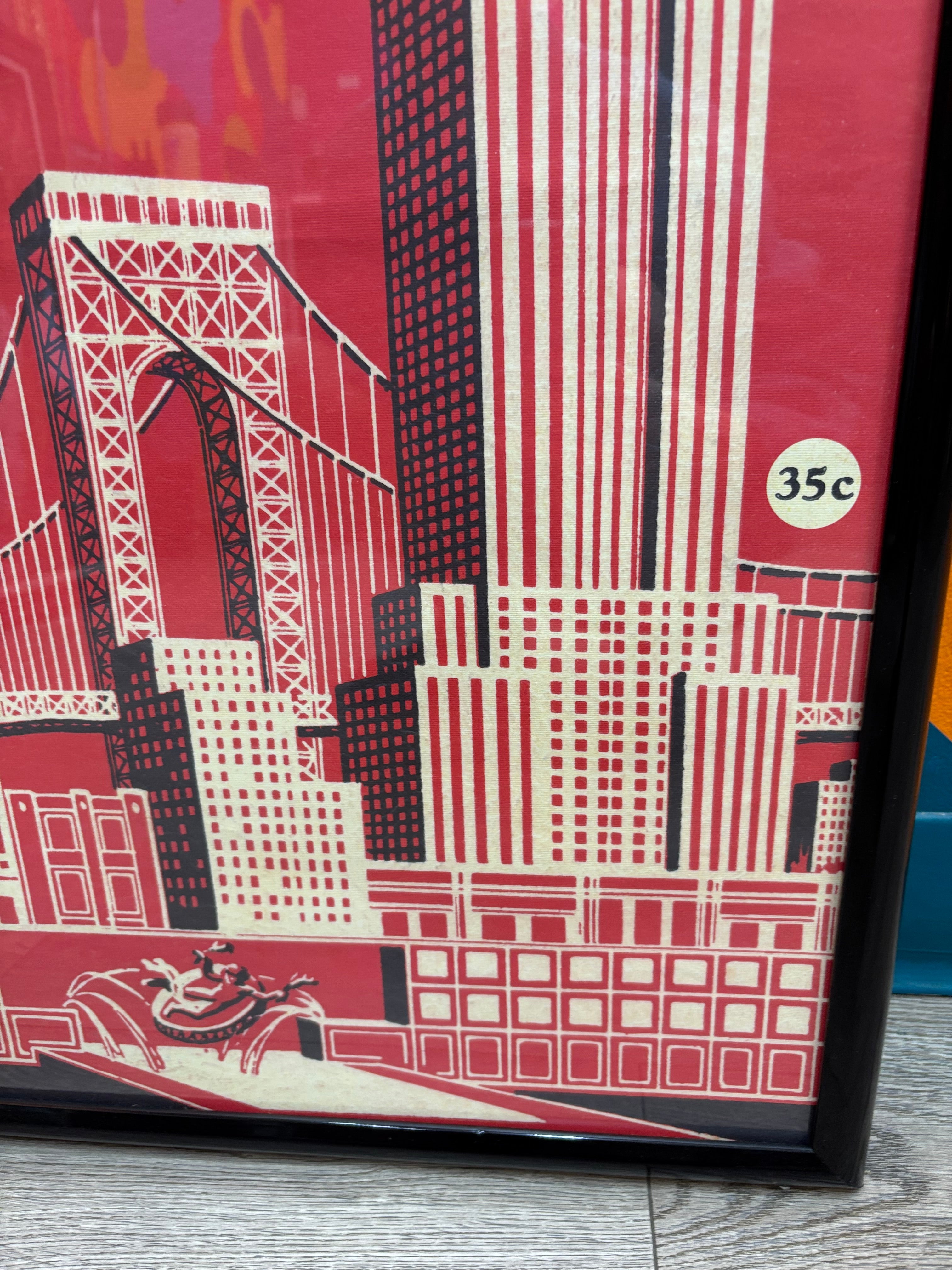 Framed New York Poster