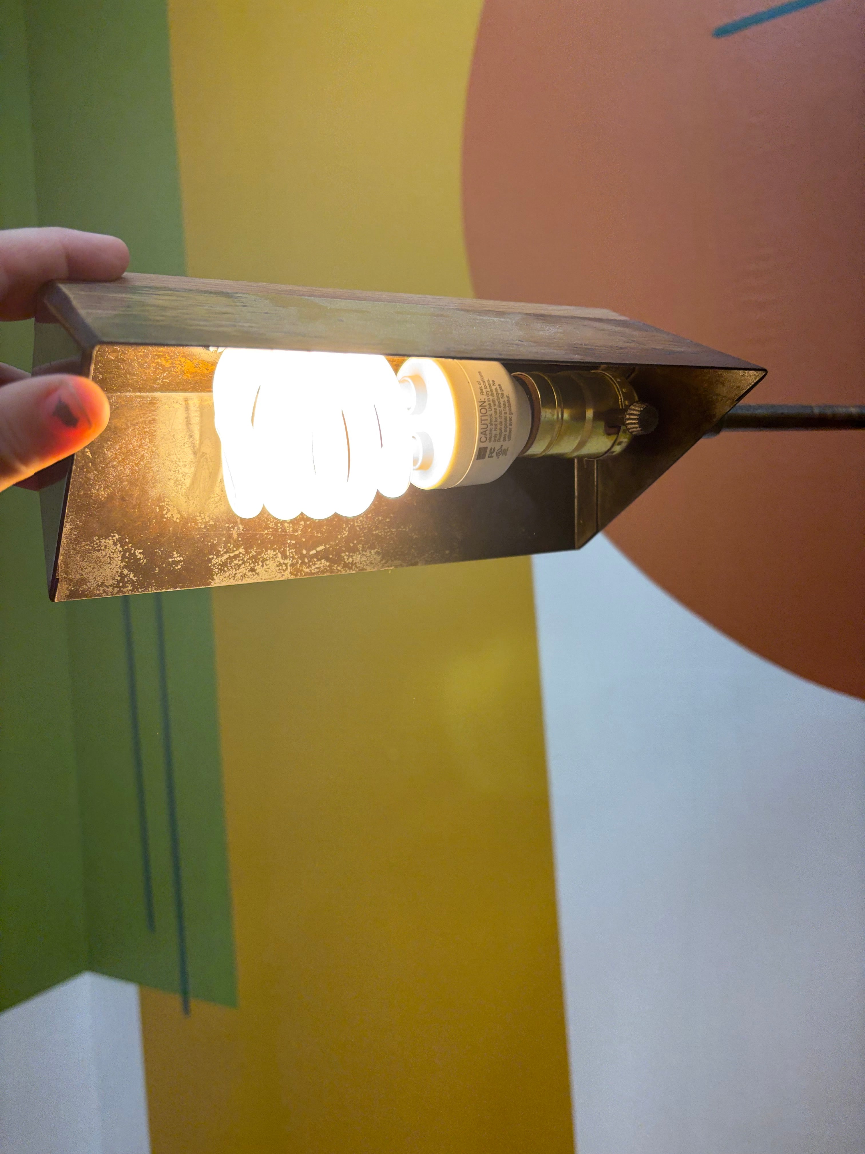 Wood & Metal Floor Lamp