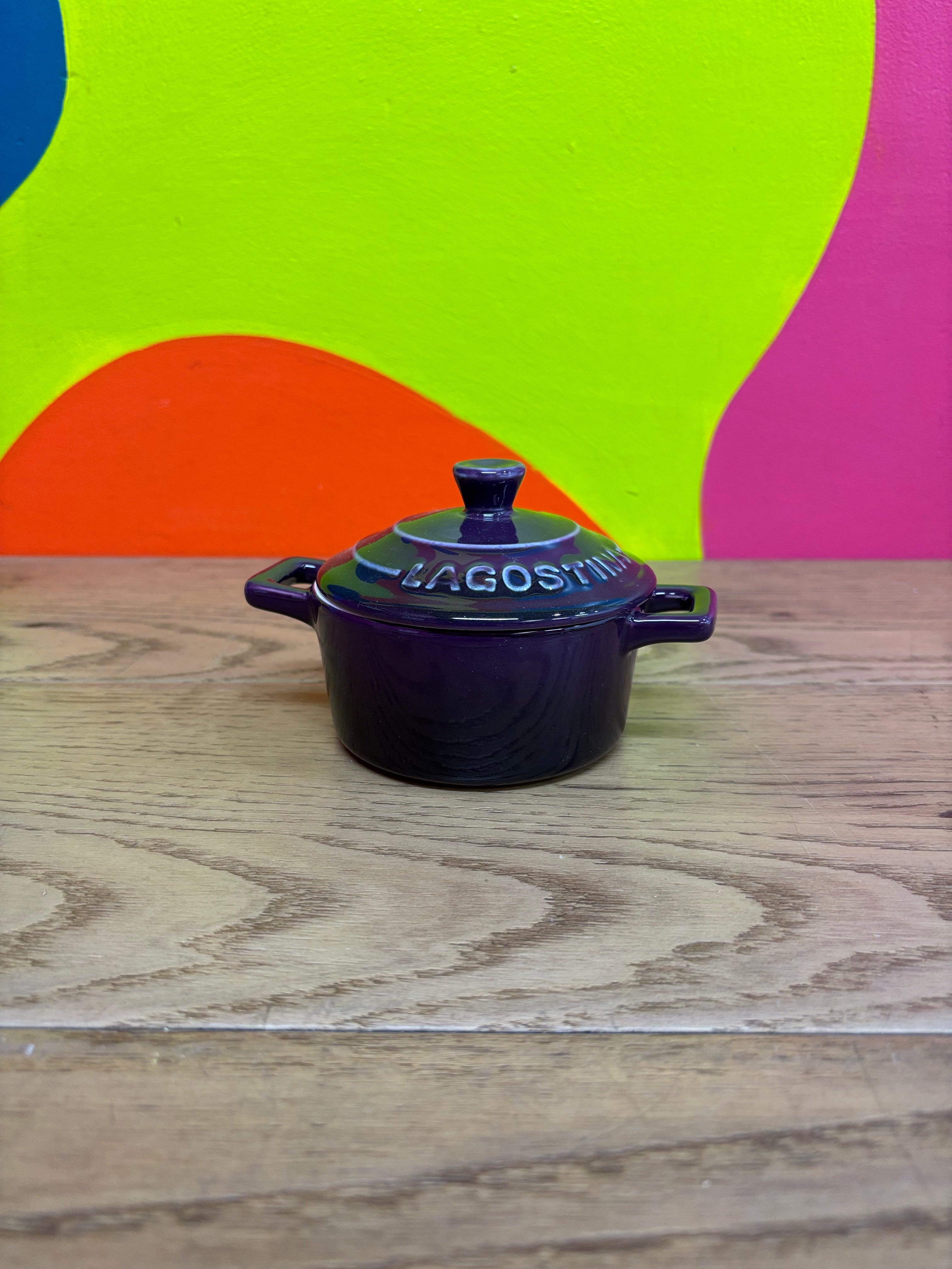 Lagostina Stoneware Mini Casserole Dish - Purple (2 available)