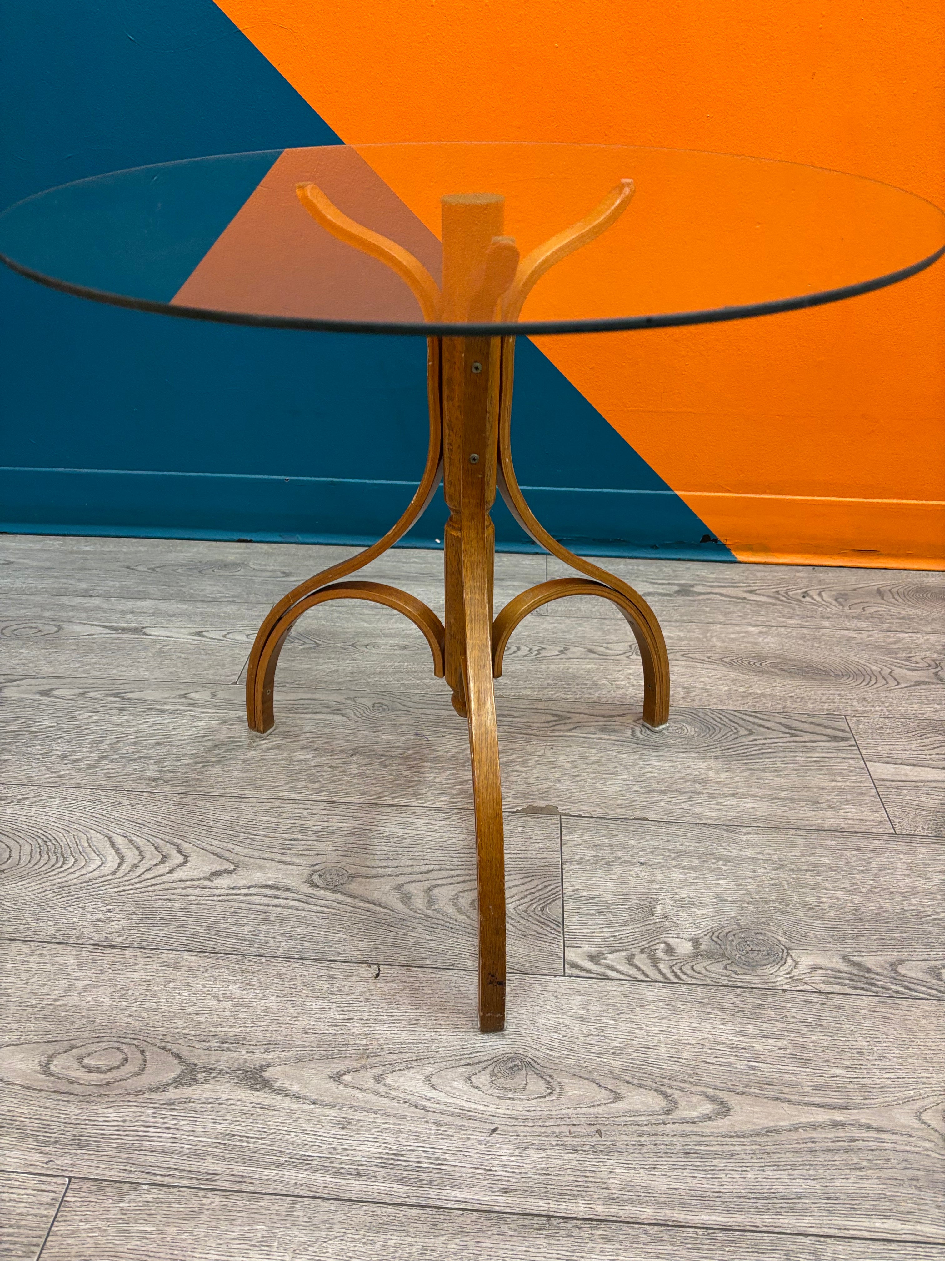 Round Glass Side Table