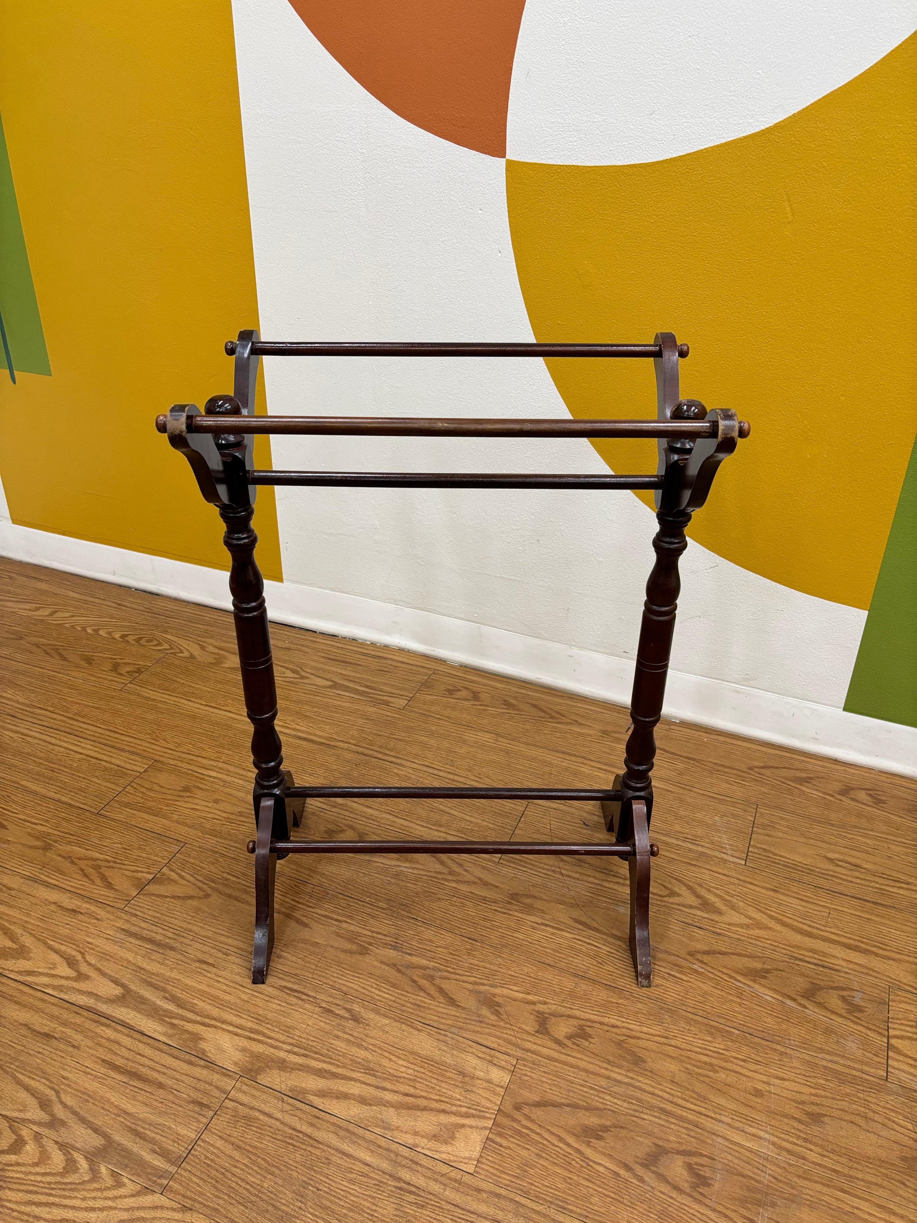 Wood Blanket Rack
