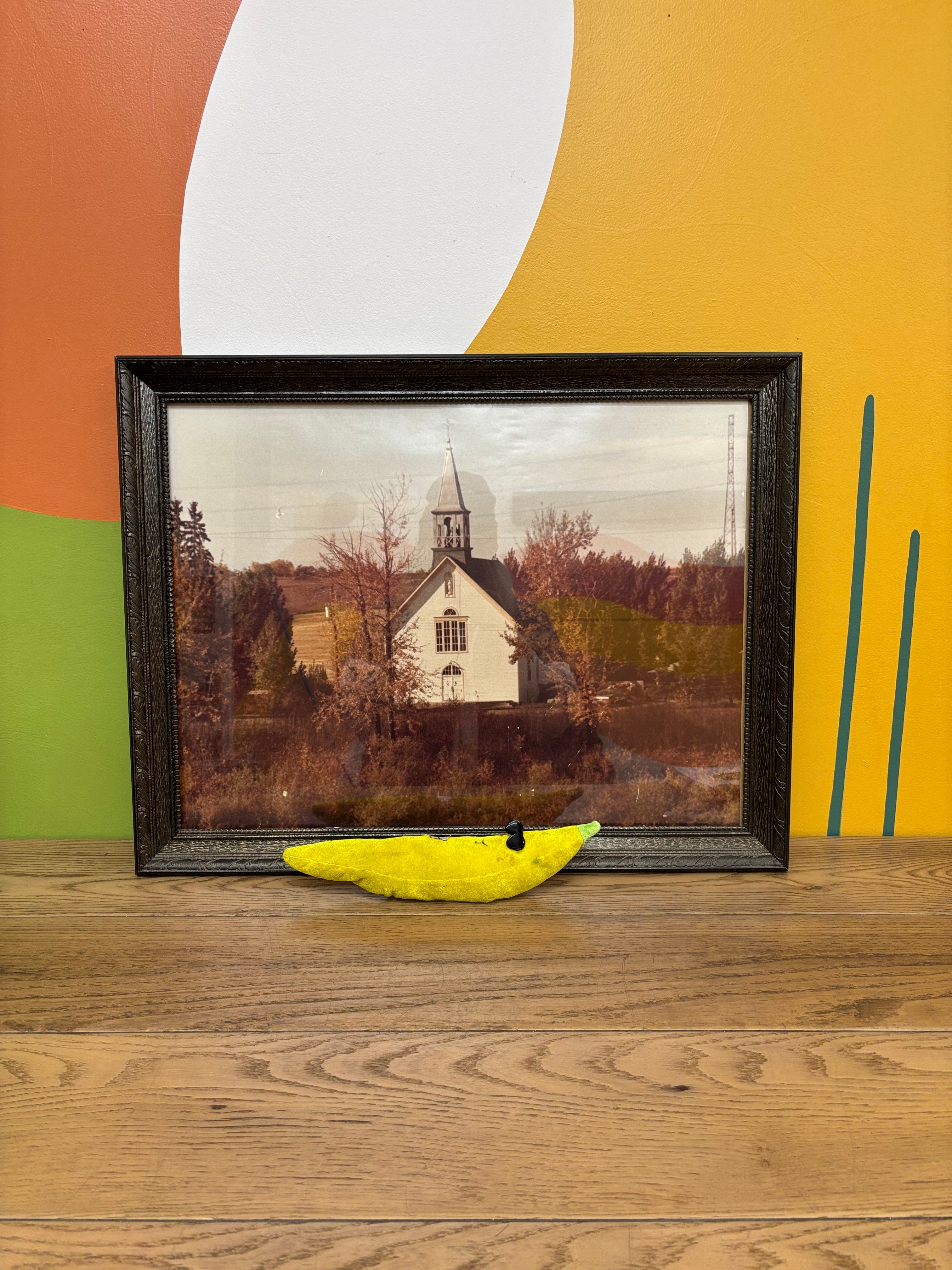 Framed Photograph of the Notre Dame de Lourdes Roman Catholic Church