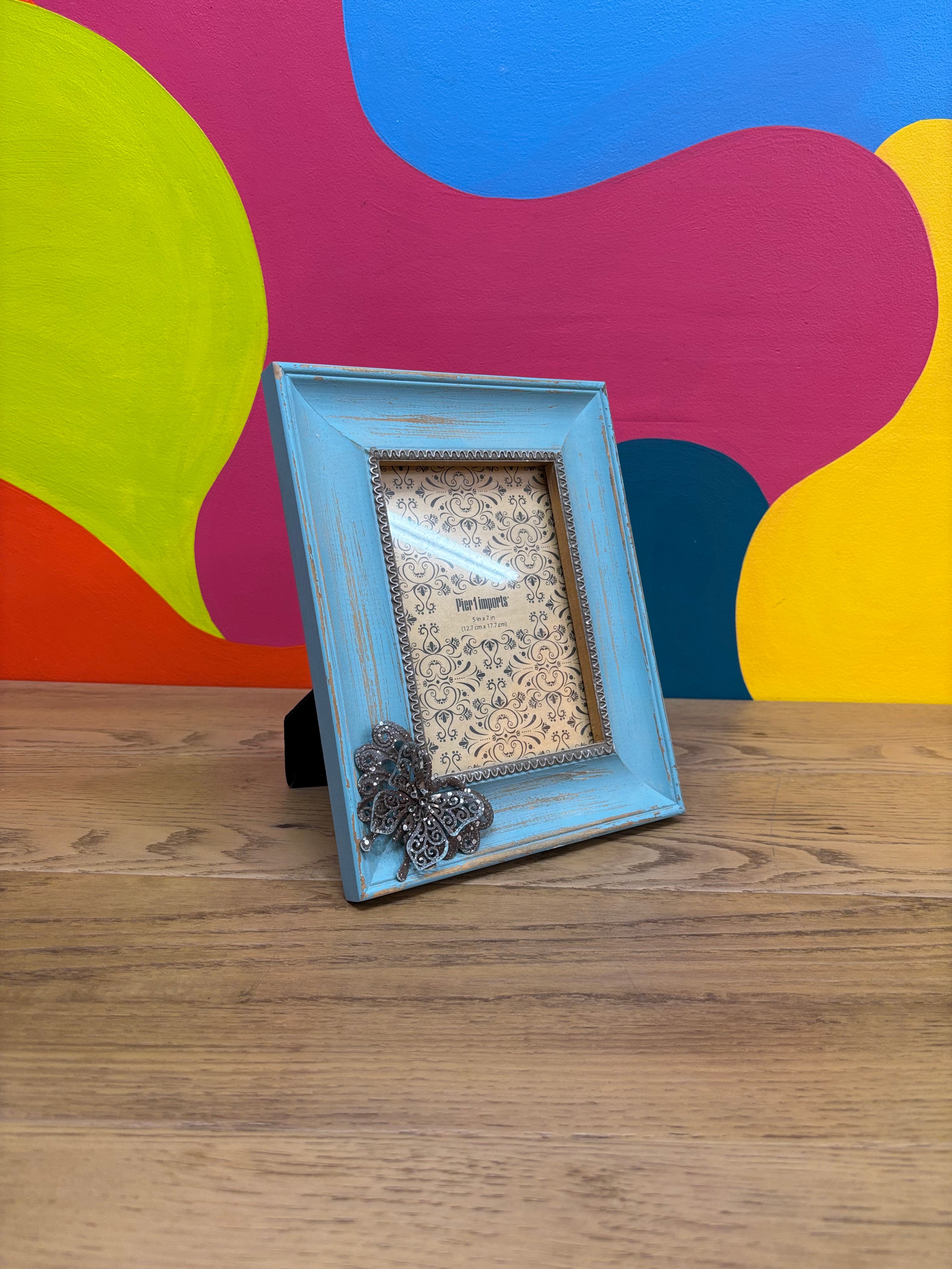 Wooden Blue Pier 1 Imports Frame