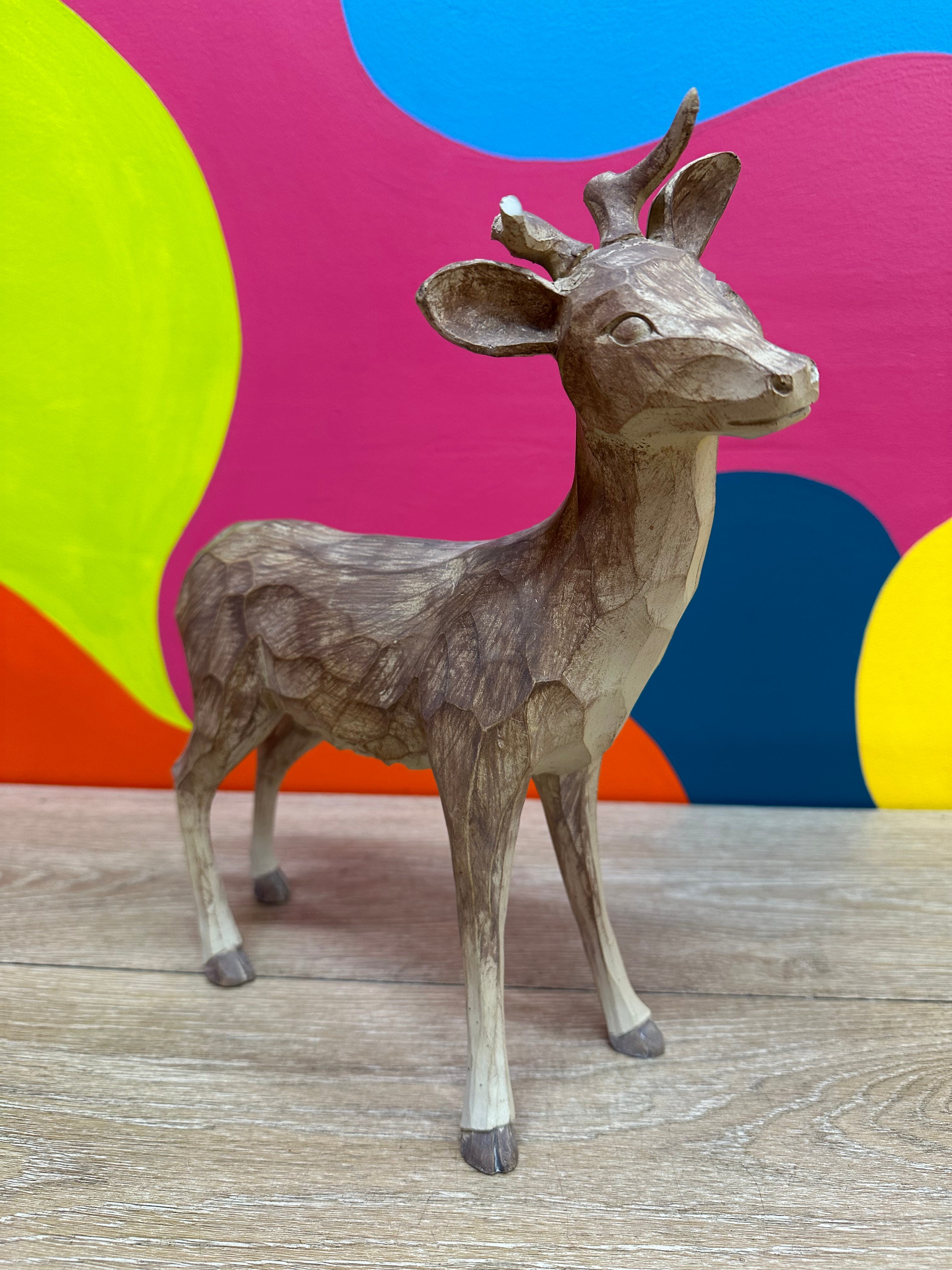 Wooden Deer Decor