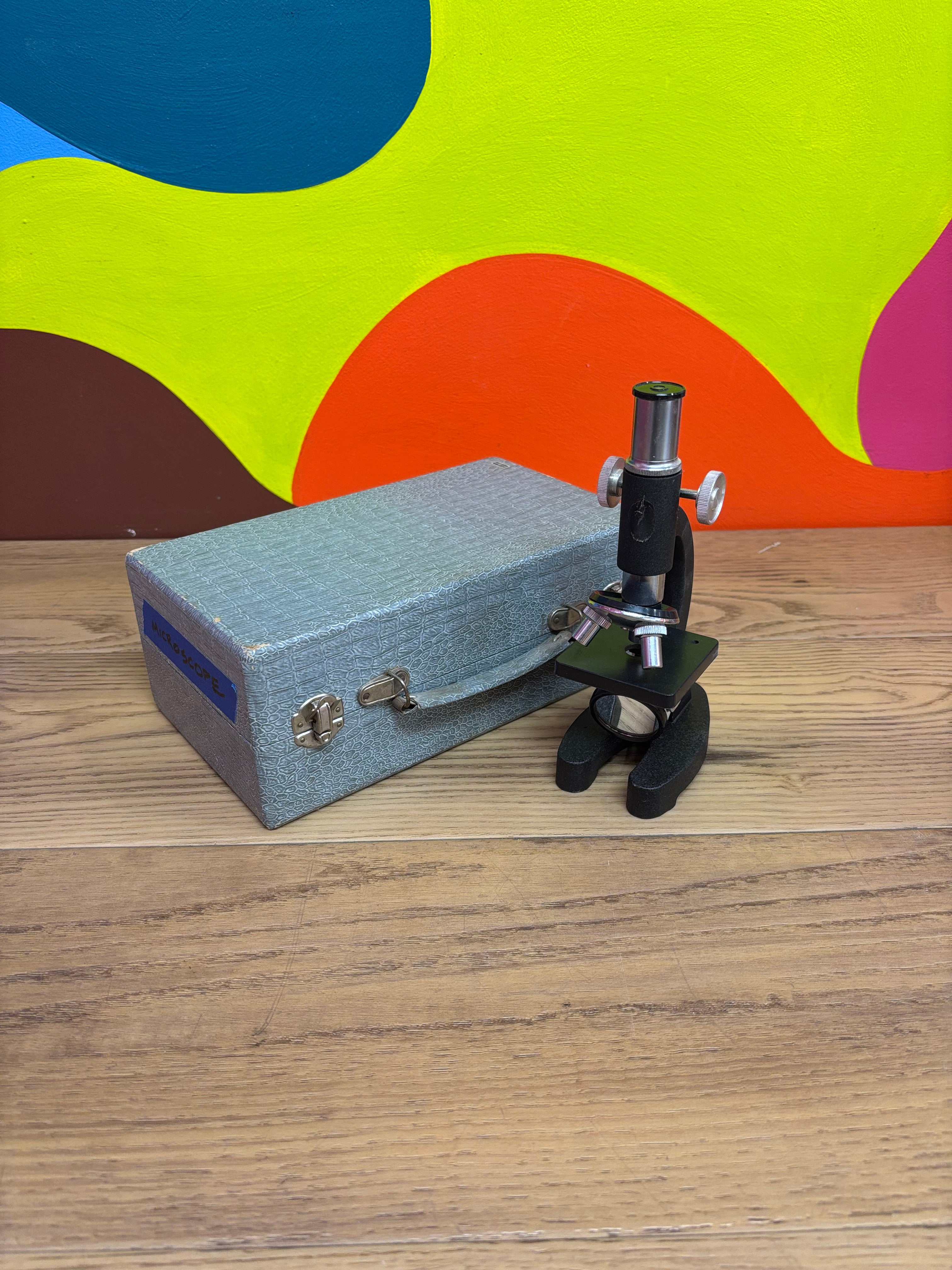 Small Microscope in Case