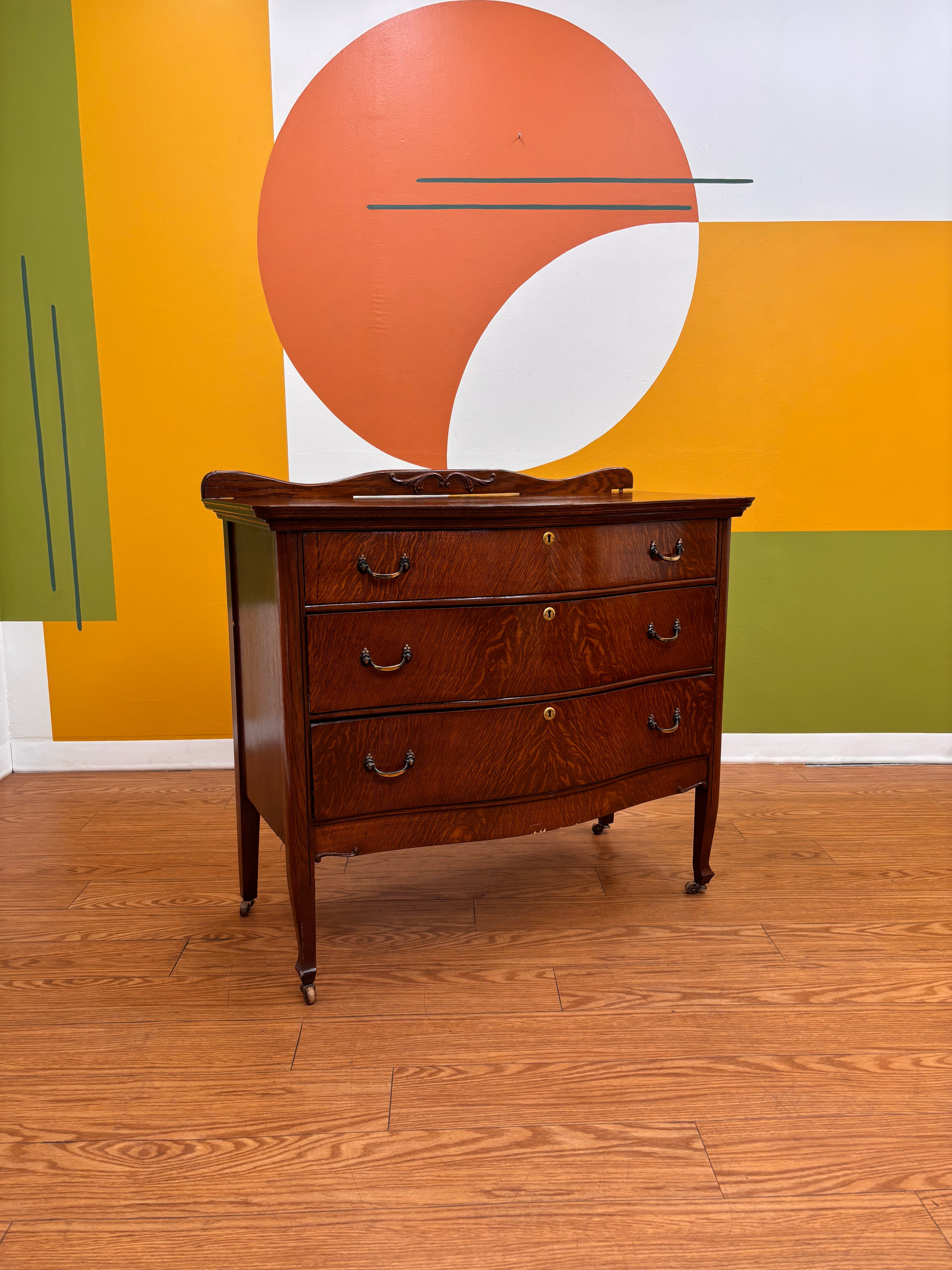 Wood 3 Drawer Dresser