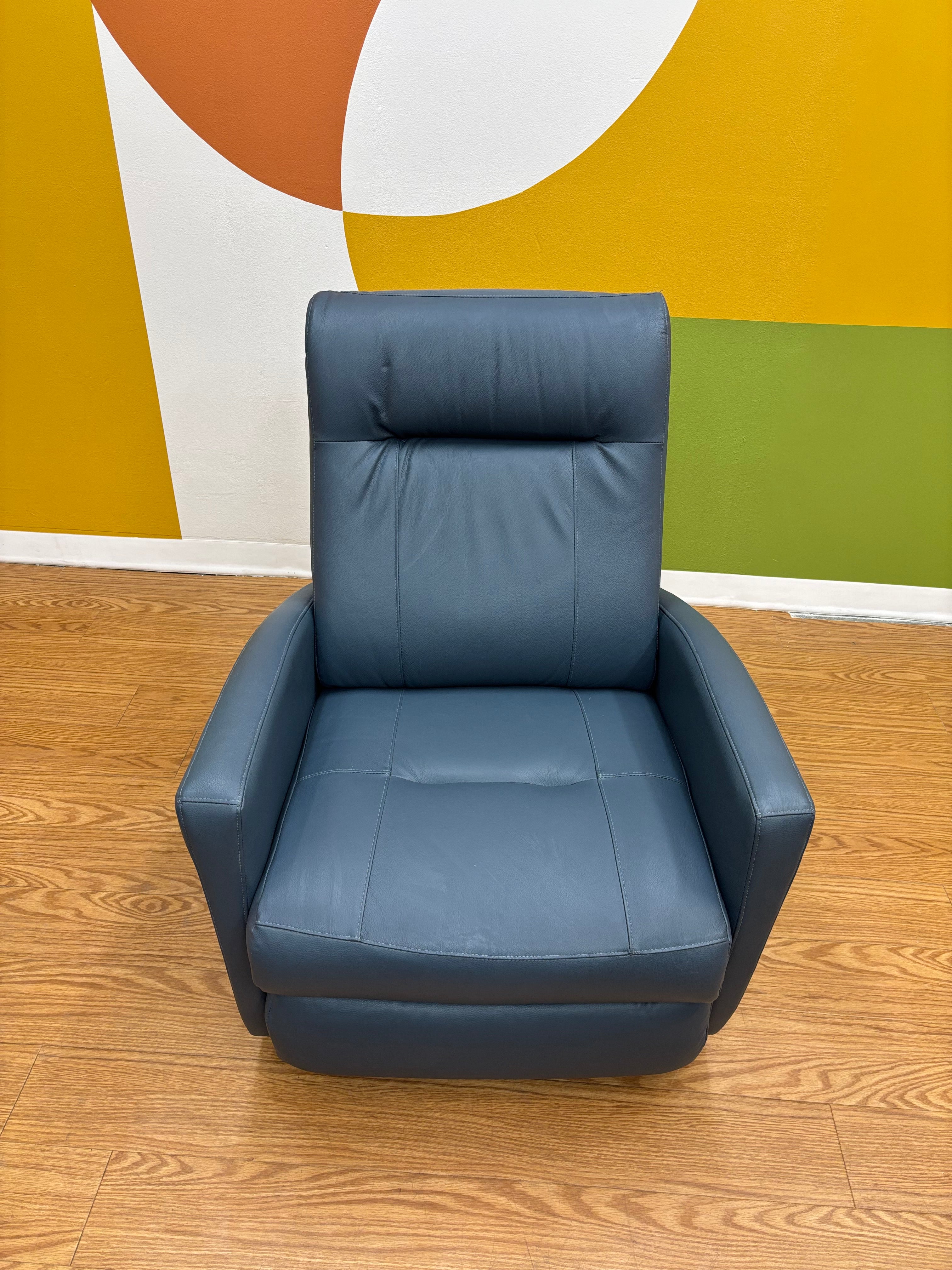 Blue Rocking Recliner