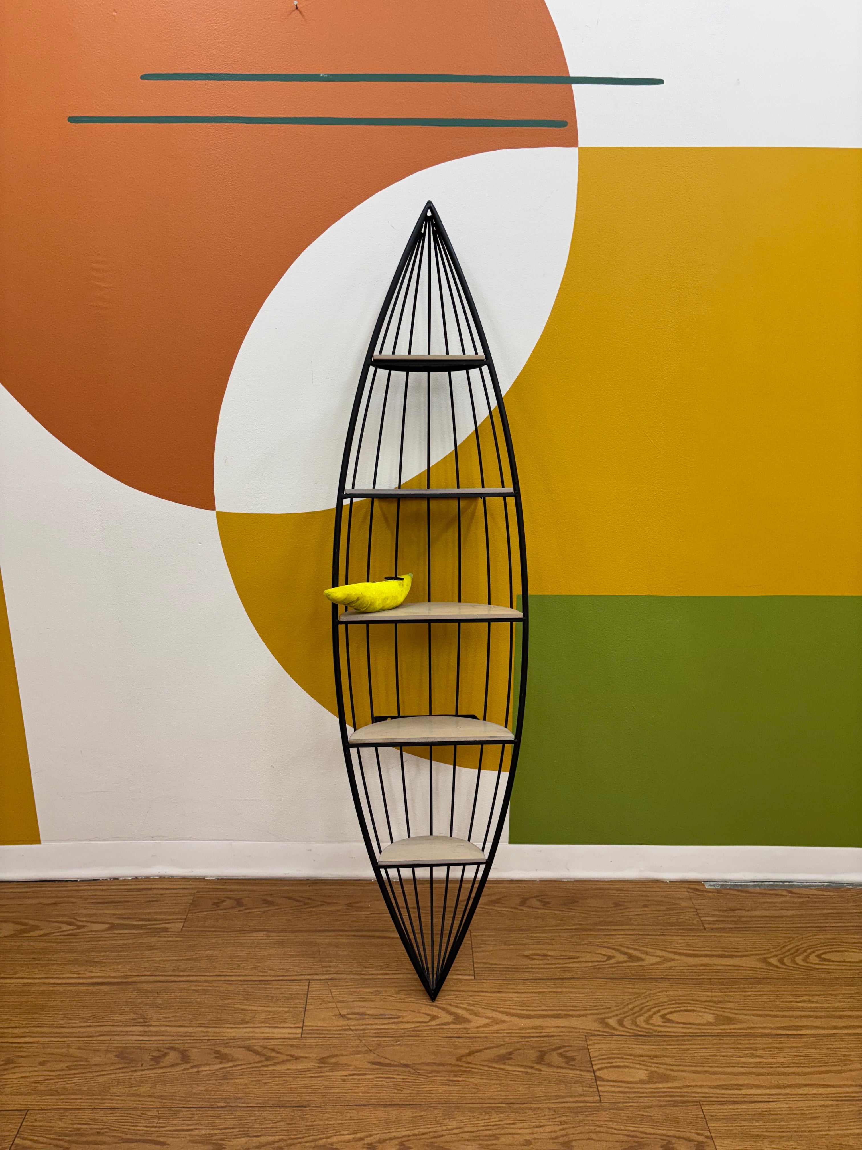 Rowboat Shaped Wall Shelf