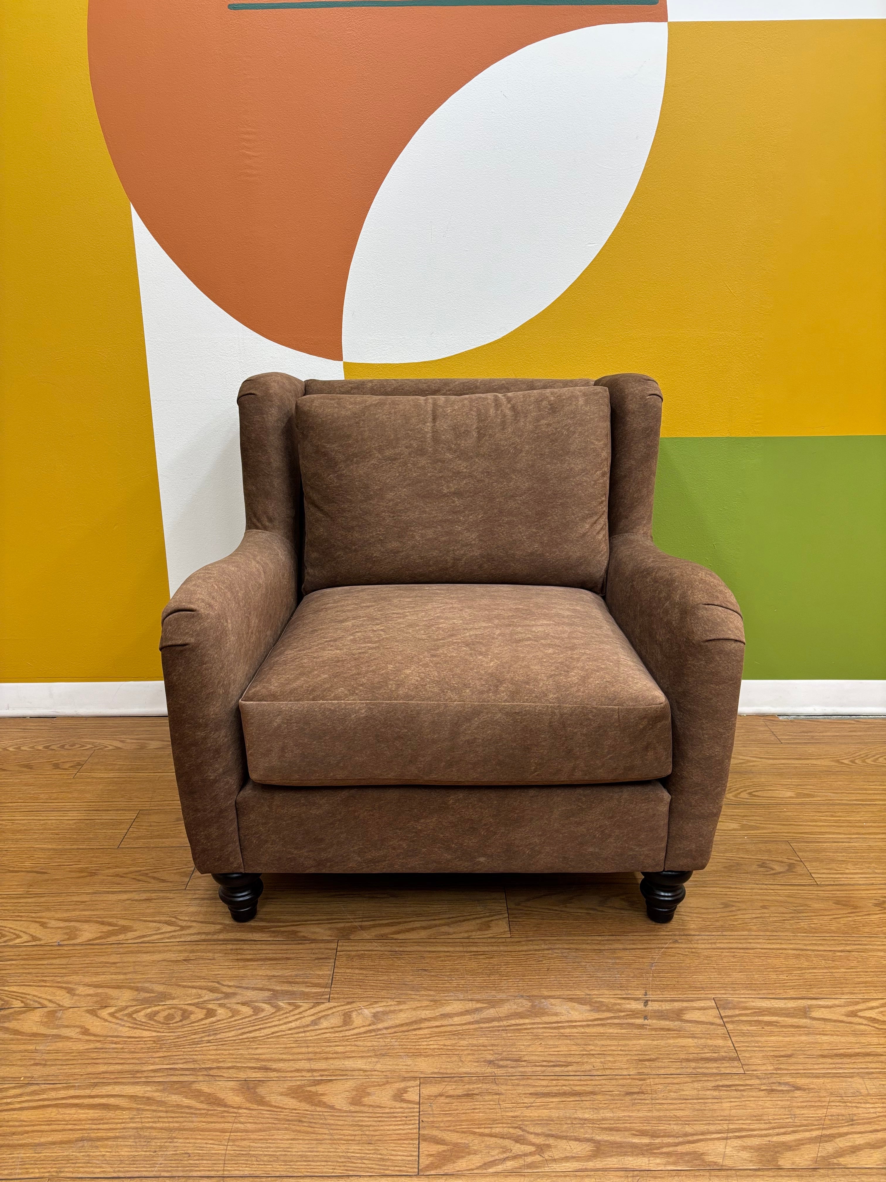 Brown Oversized Armchair