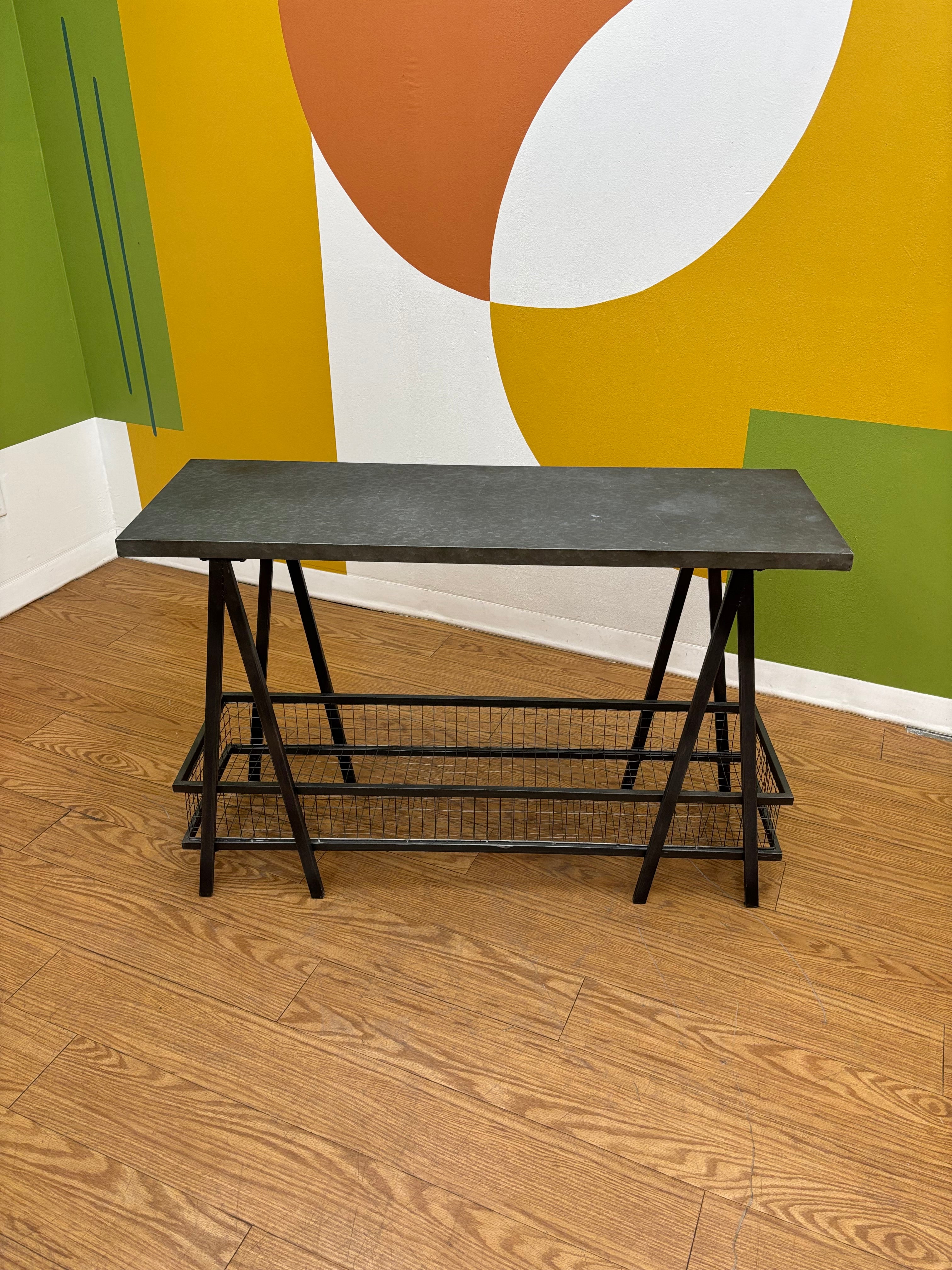 Grey Console Table (2 available)