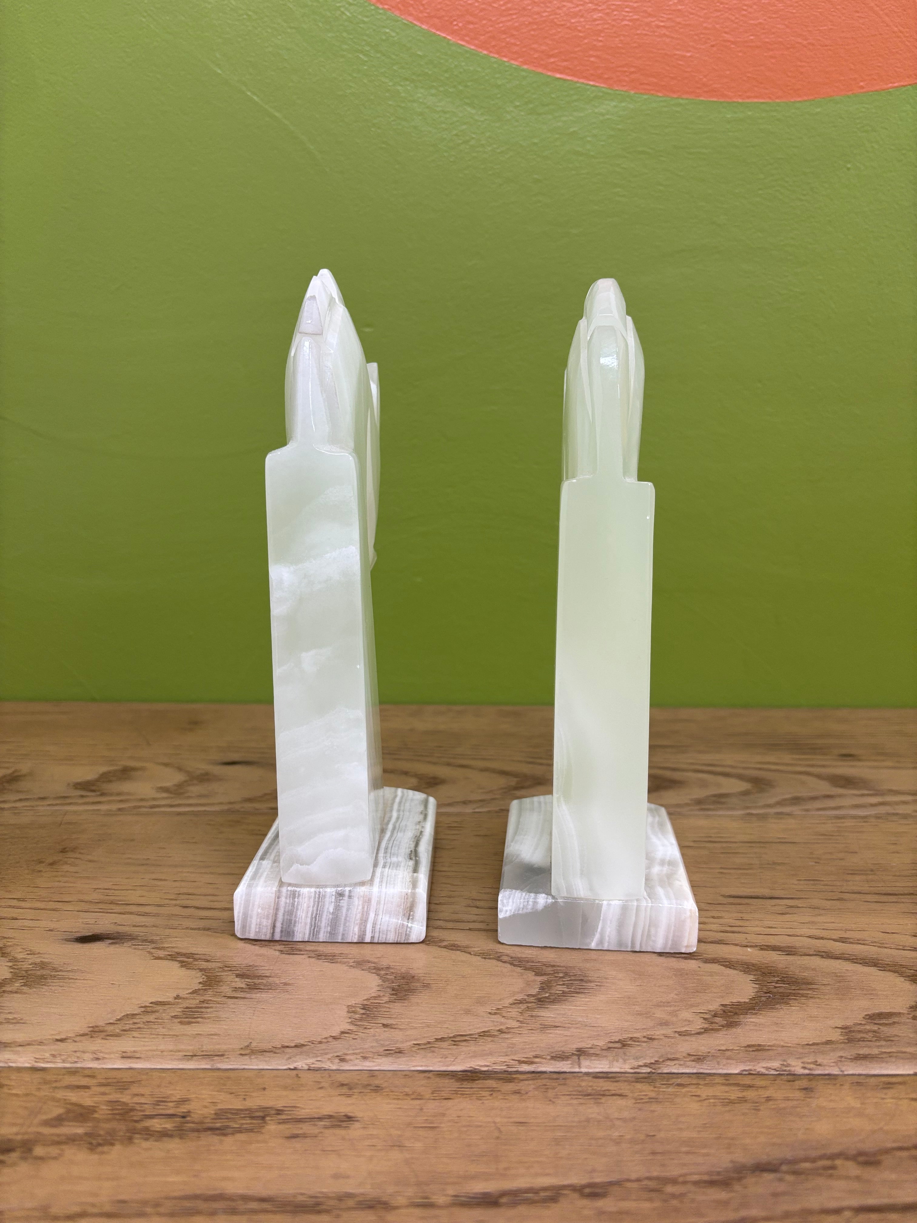 Onyx Horse Head Bookends