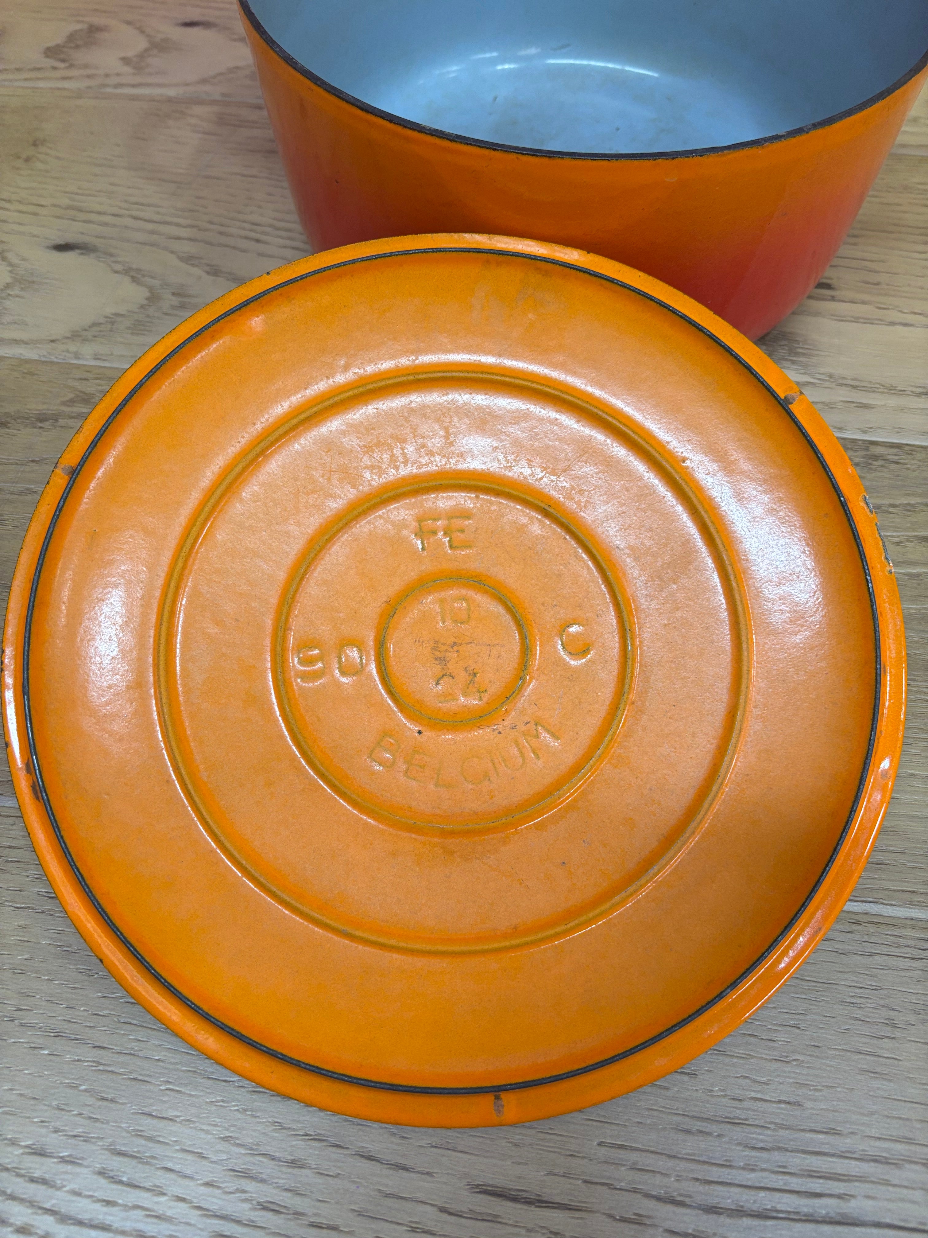 Flame Orange Descoware Dutch Oven