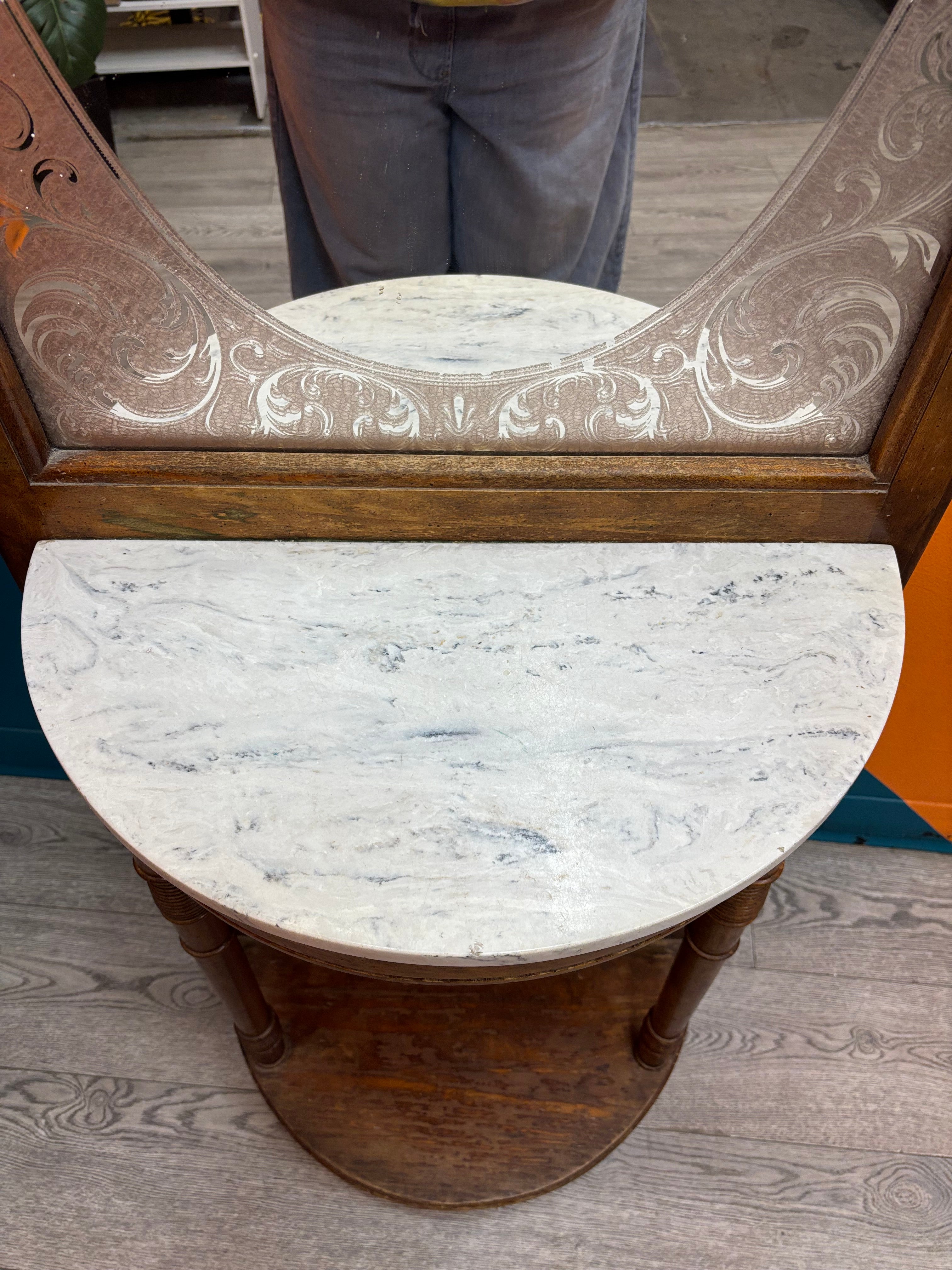 Hall Tree with Mirror