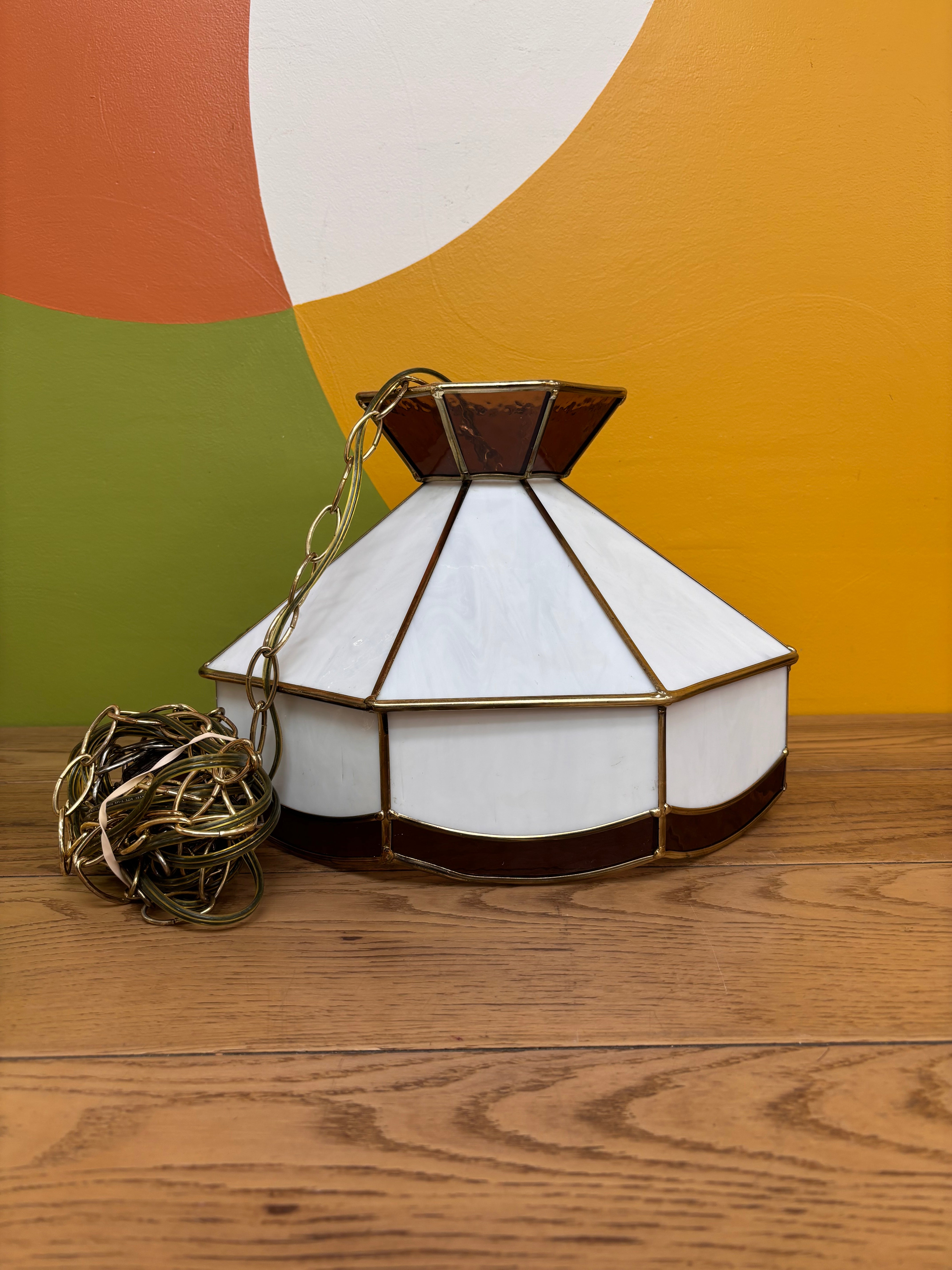 Stained Glass Swag Lamp