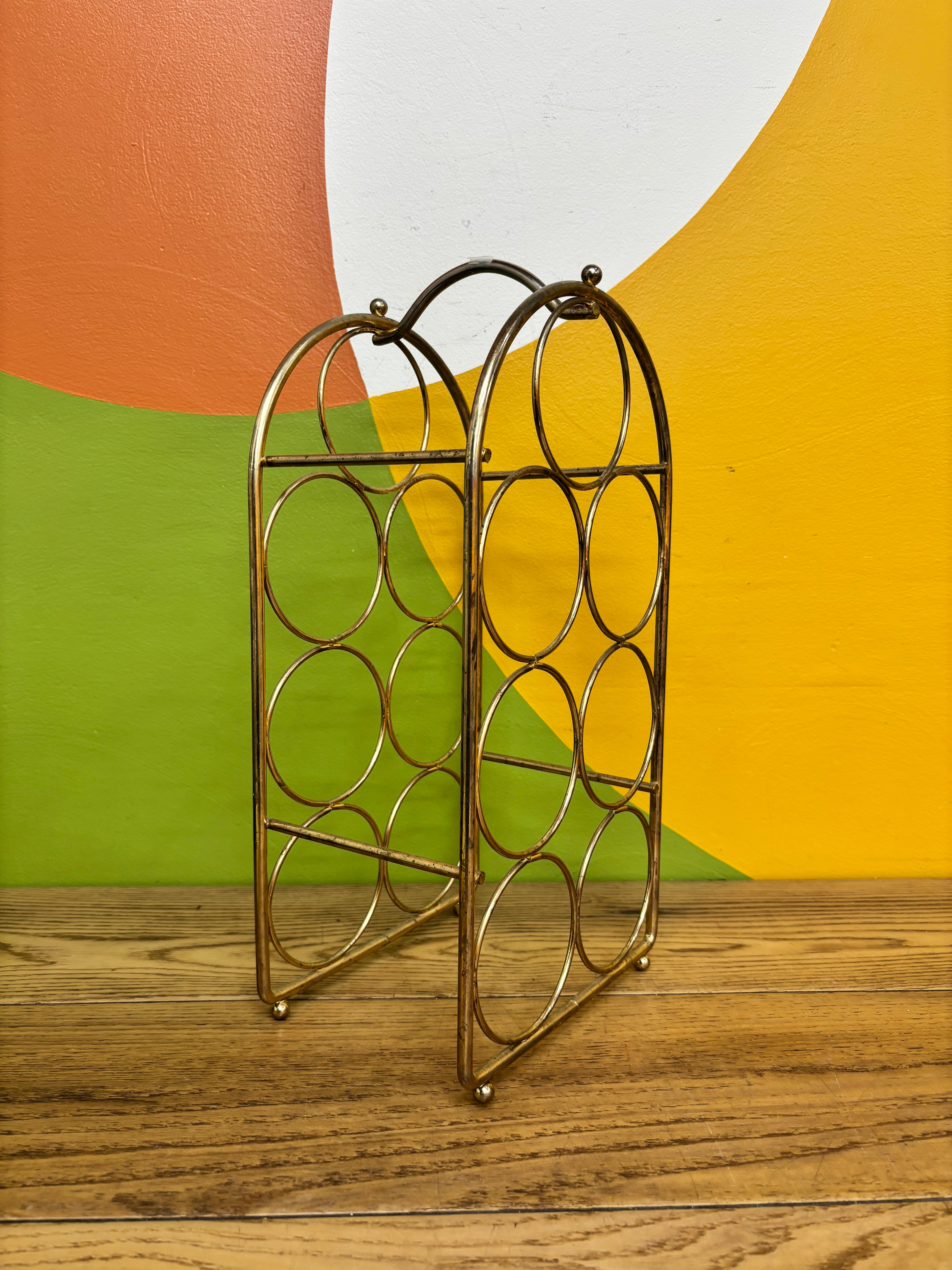 Metal Arched Wine Rack