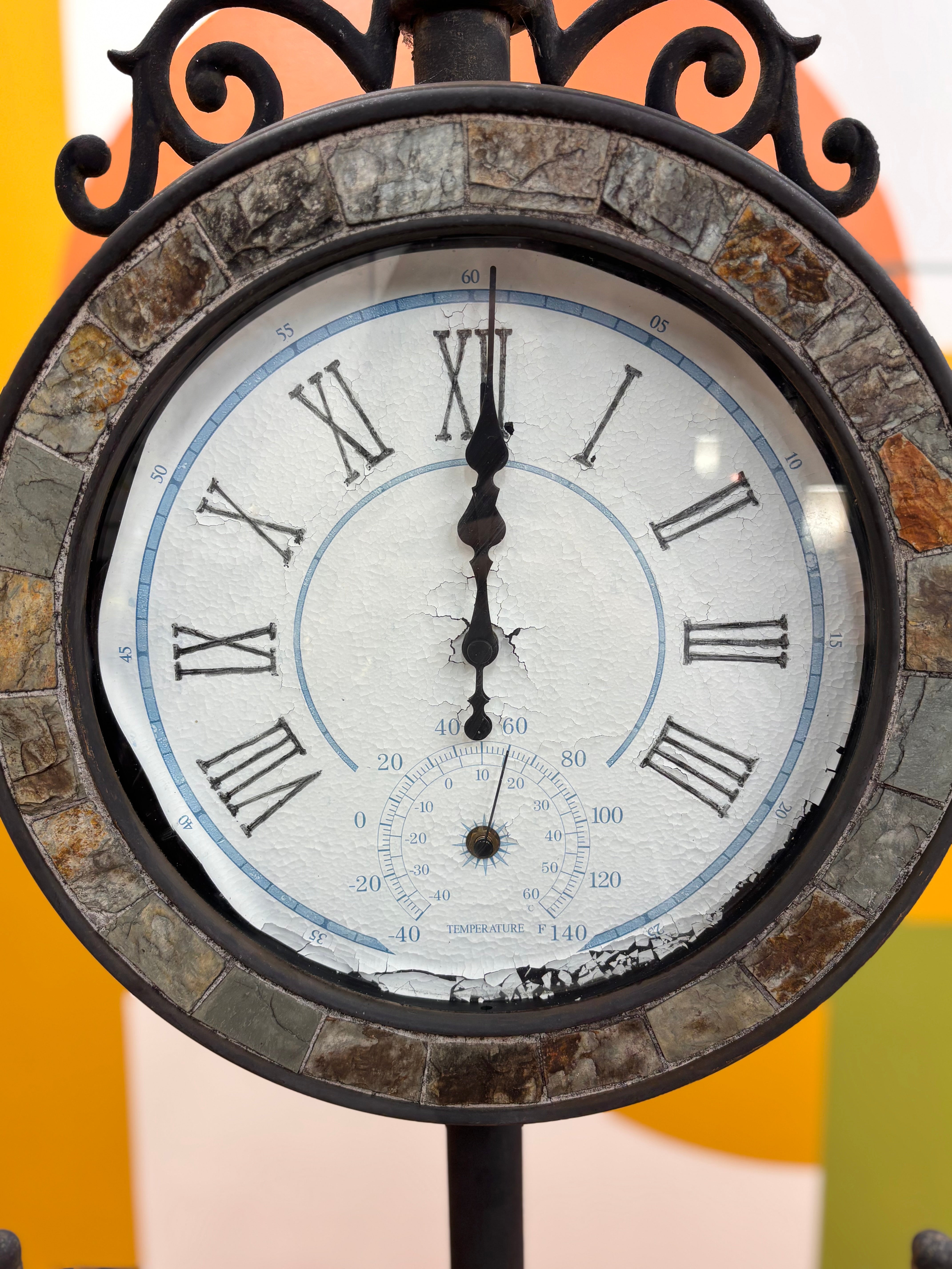 Cast Iron Floor Clock