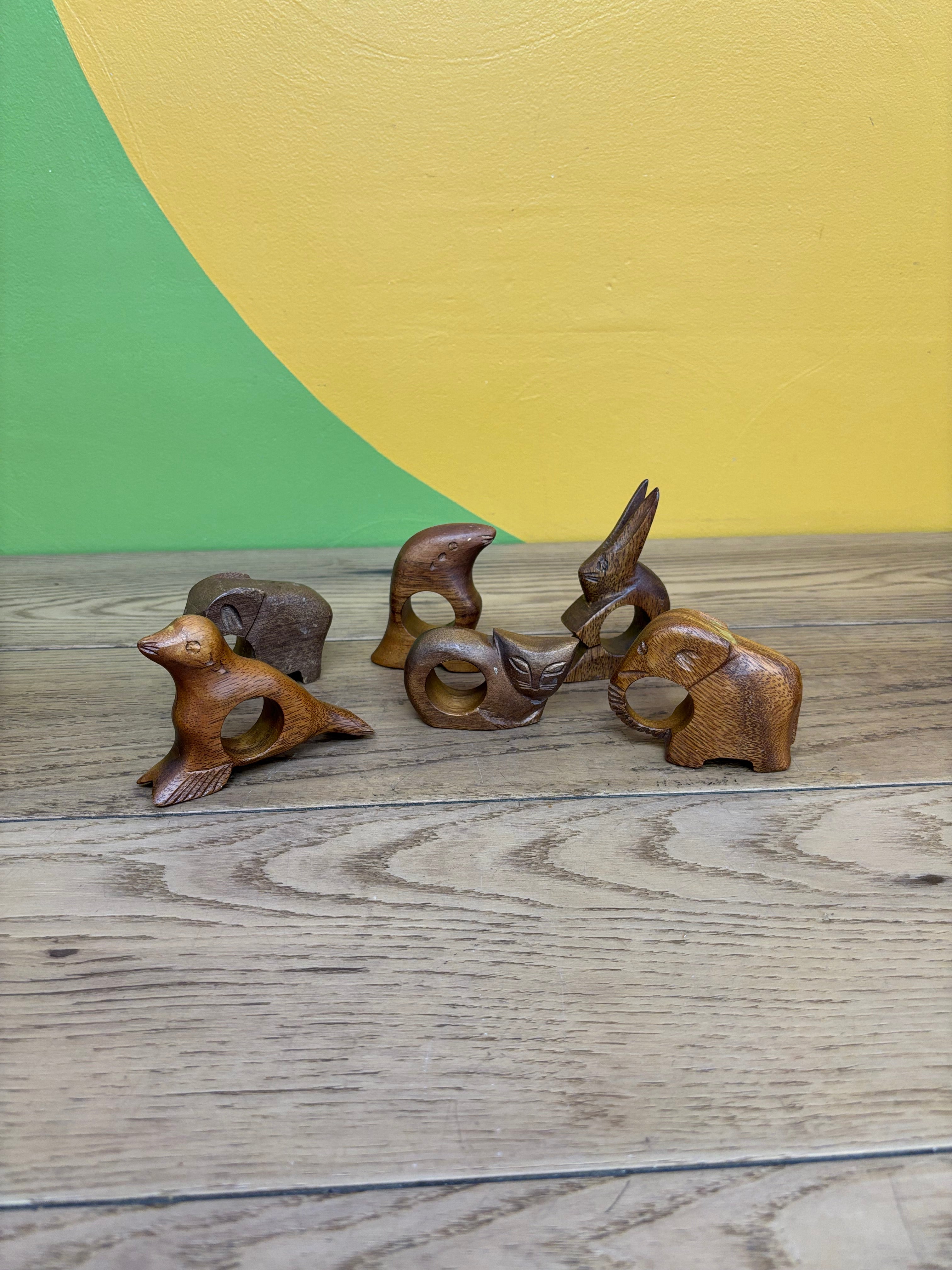 Wood Animal Napkin Holders