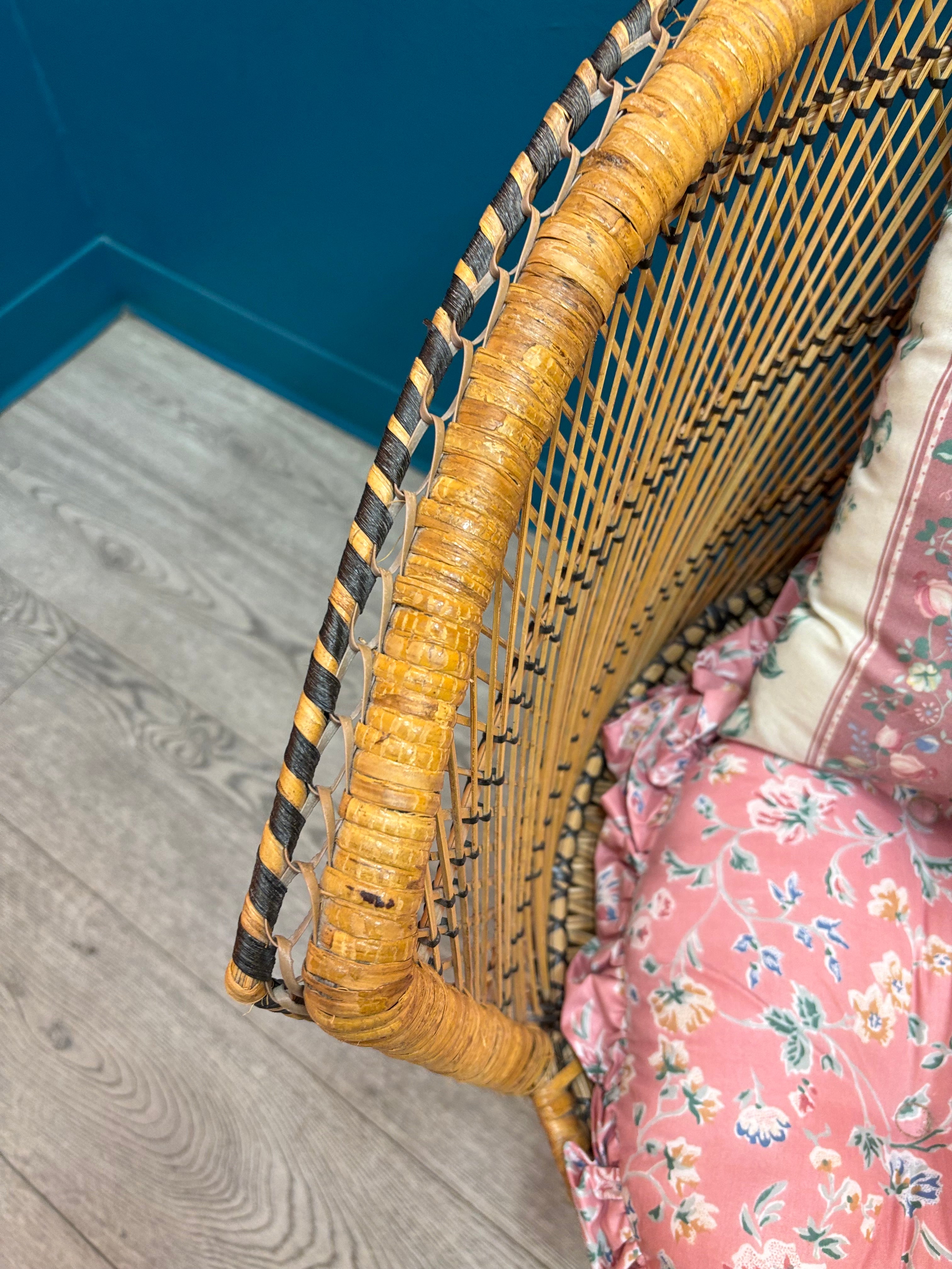 Wicker Chair with Cushion