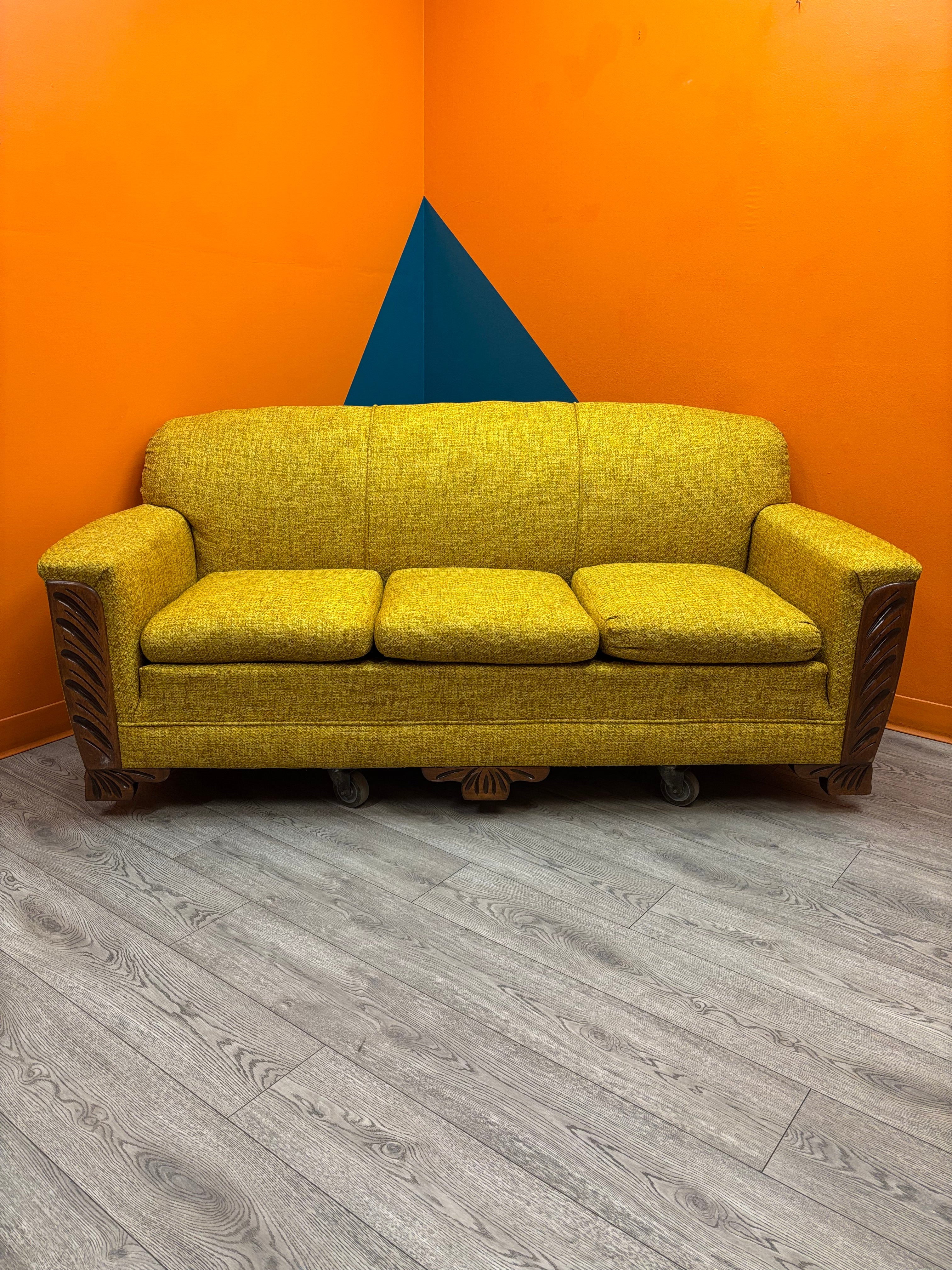 Yellow Fabric Sofa